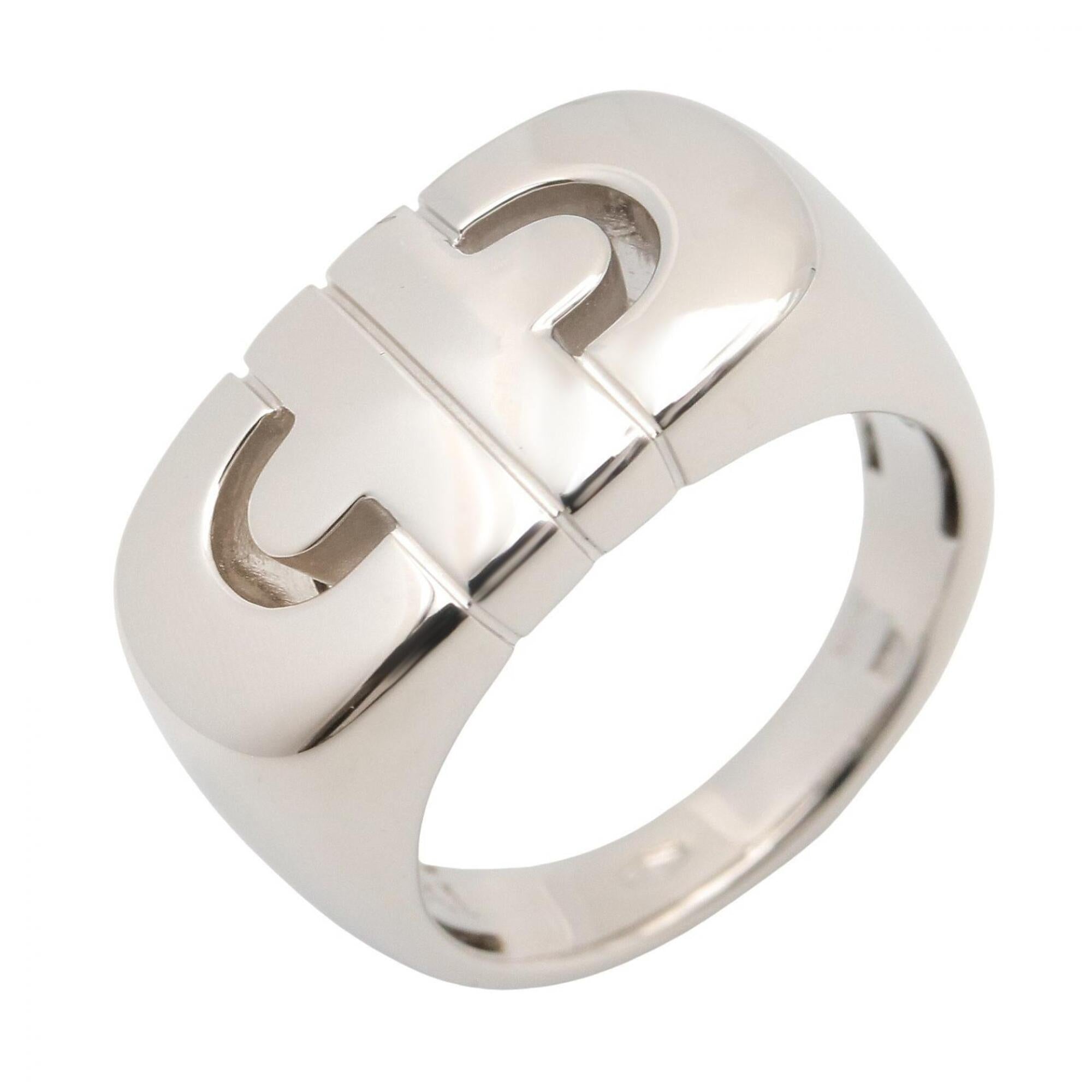 Bvlgari Silver White Gold (18K) Band Ring (Pre-Owned)