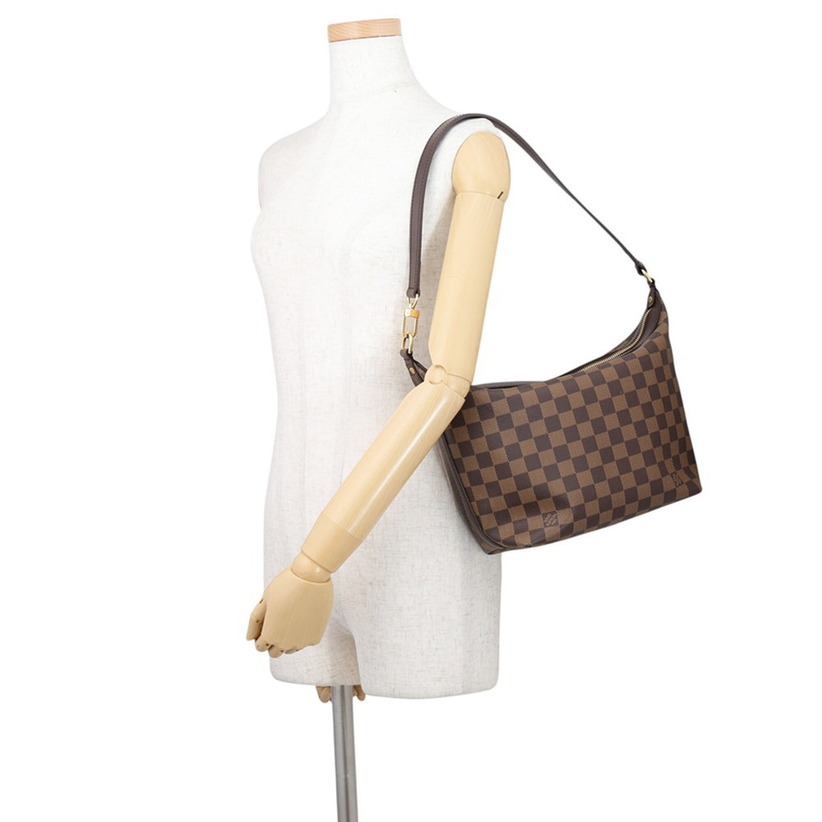 Louis Vuitton Damier Damier Canvas Ebene Red Color Handbag Shoulder Bag (Pre-Owned)