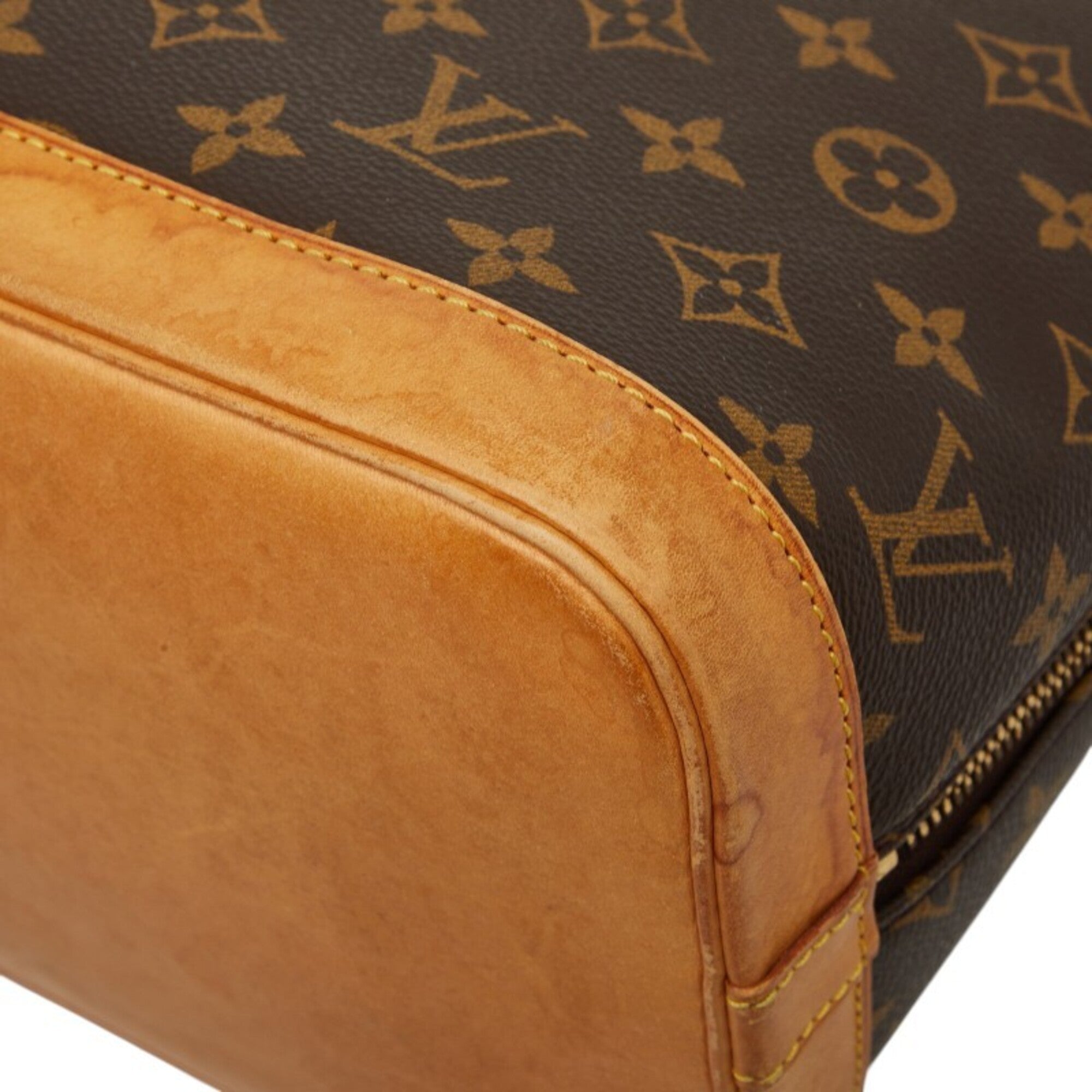 Louis Vuitton Brown Pvc Leather Handbag Shoulder Bag (Pre-Owned)