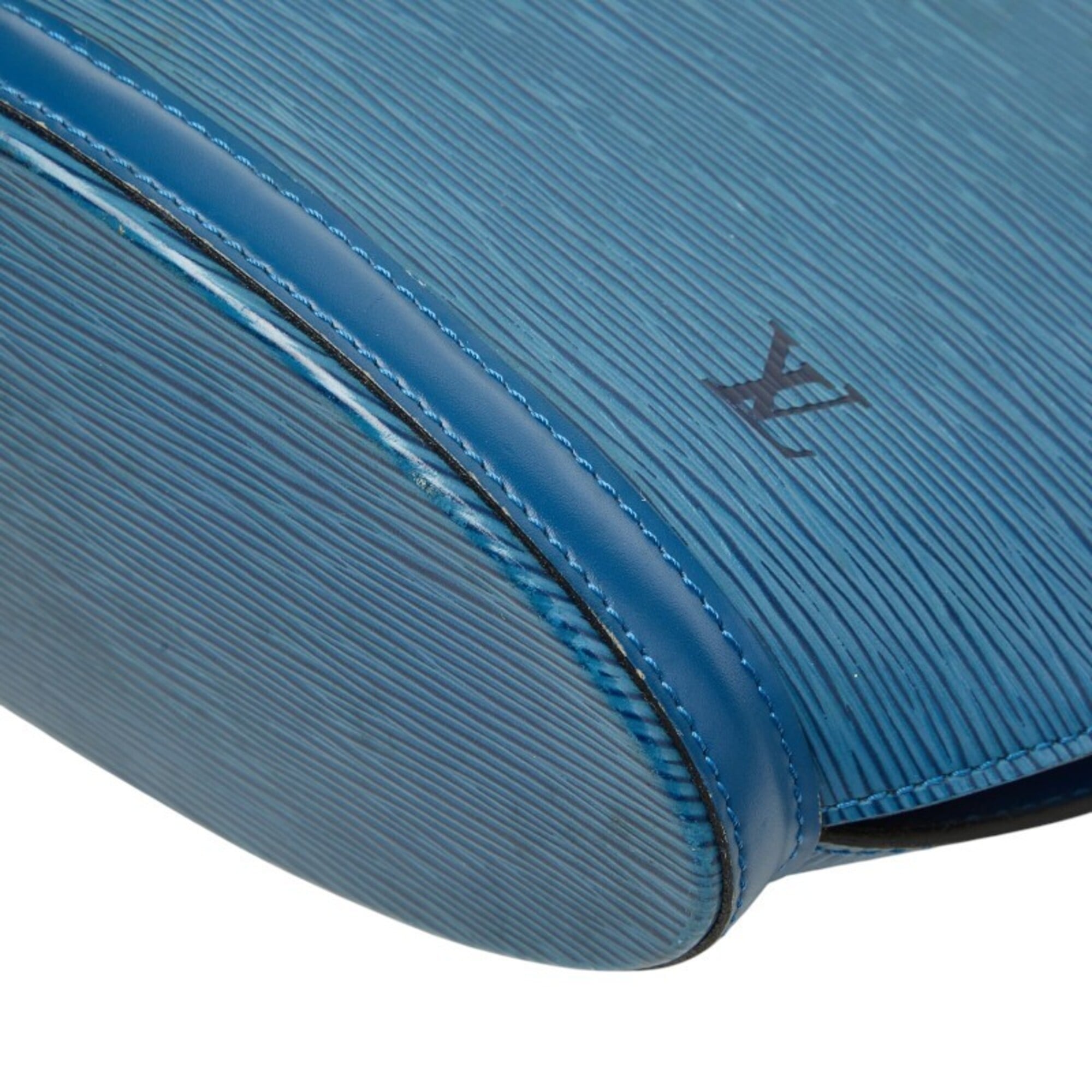Louis Vuitton Toledo Blue Leather Handbag (Pre-Owned)