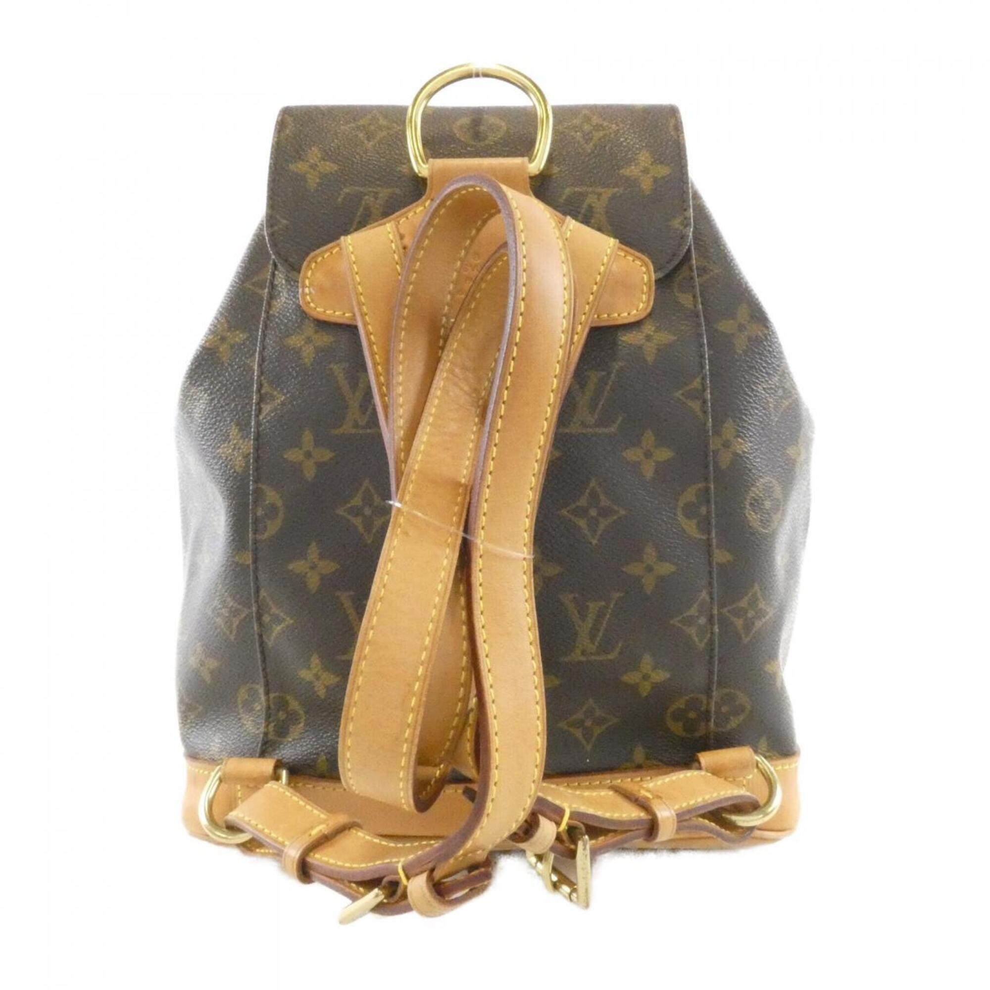Louis Vuitton Monogram Marron Coated Canvas Backpack (Pre-Owned)