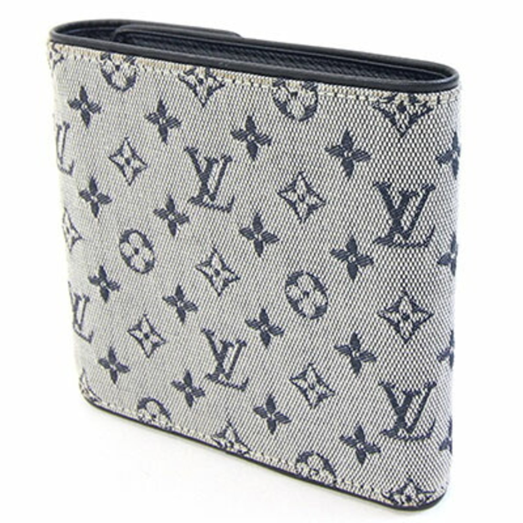 Louis Vuitton Blue Monogram Mini Wallet (Tri-Fold) (Pre-Owned)