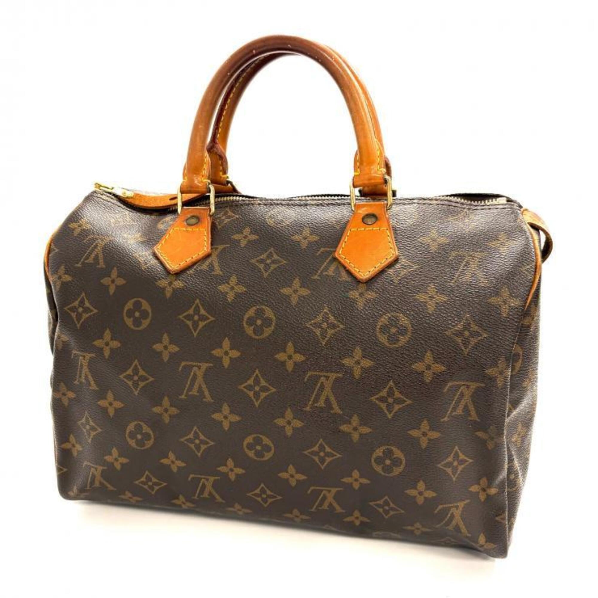 Louis Vuitton Beige Brown Monogram Handbag (Pre-Owned)