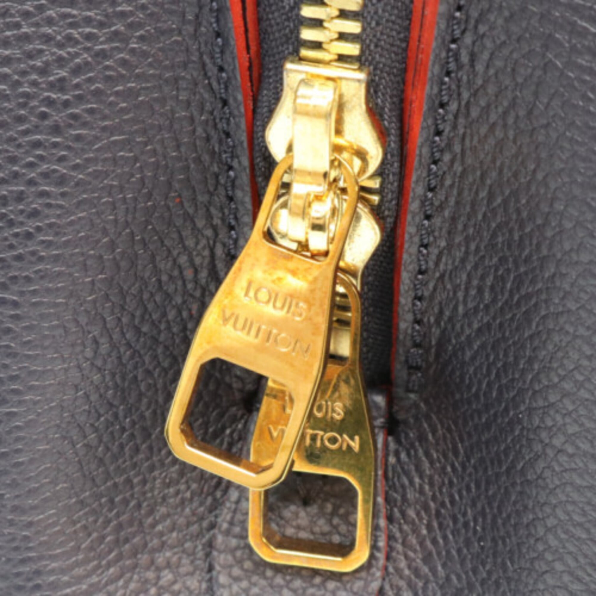 Louis Vuitton Navy Red Color Monogram Empreinte Shoulder Bag (Pre-Owned)