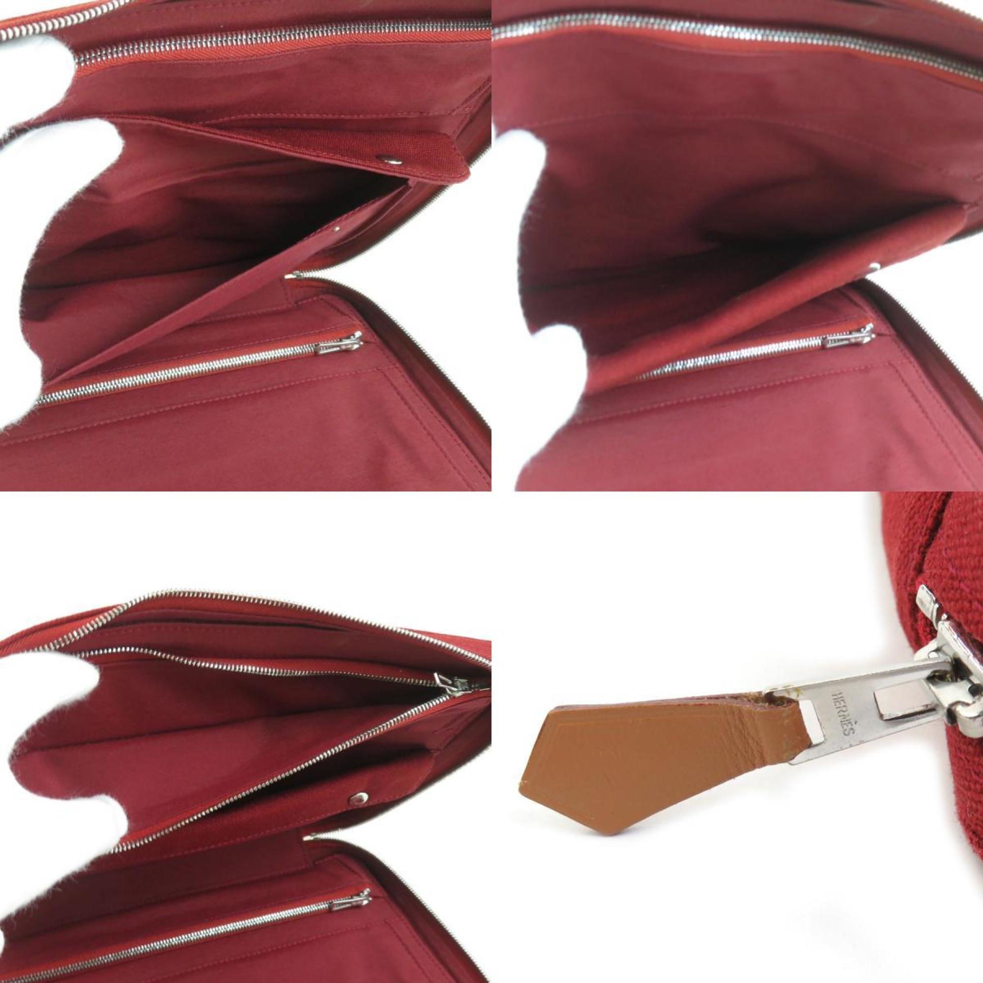 Hermes Brown Cotton Wallet (Bi-Fold) (Pre-Owned)