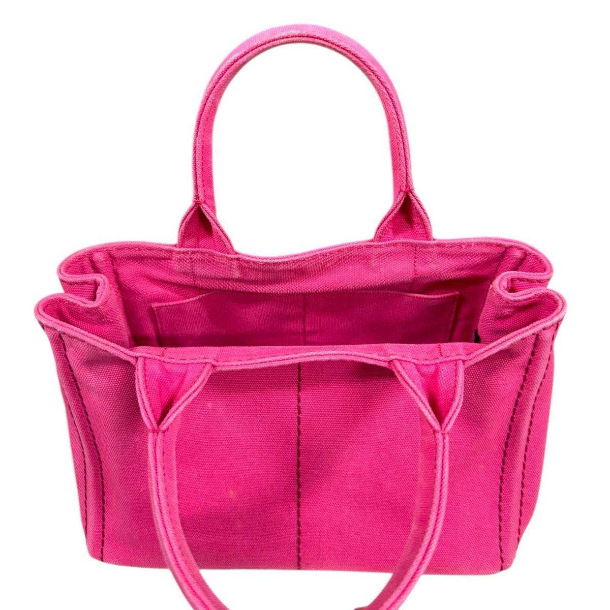 Prada Pink Canvas Shoulder Bag (Pre-Owned)