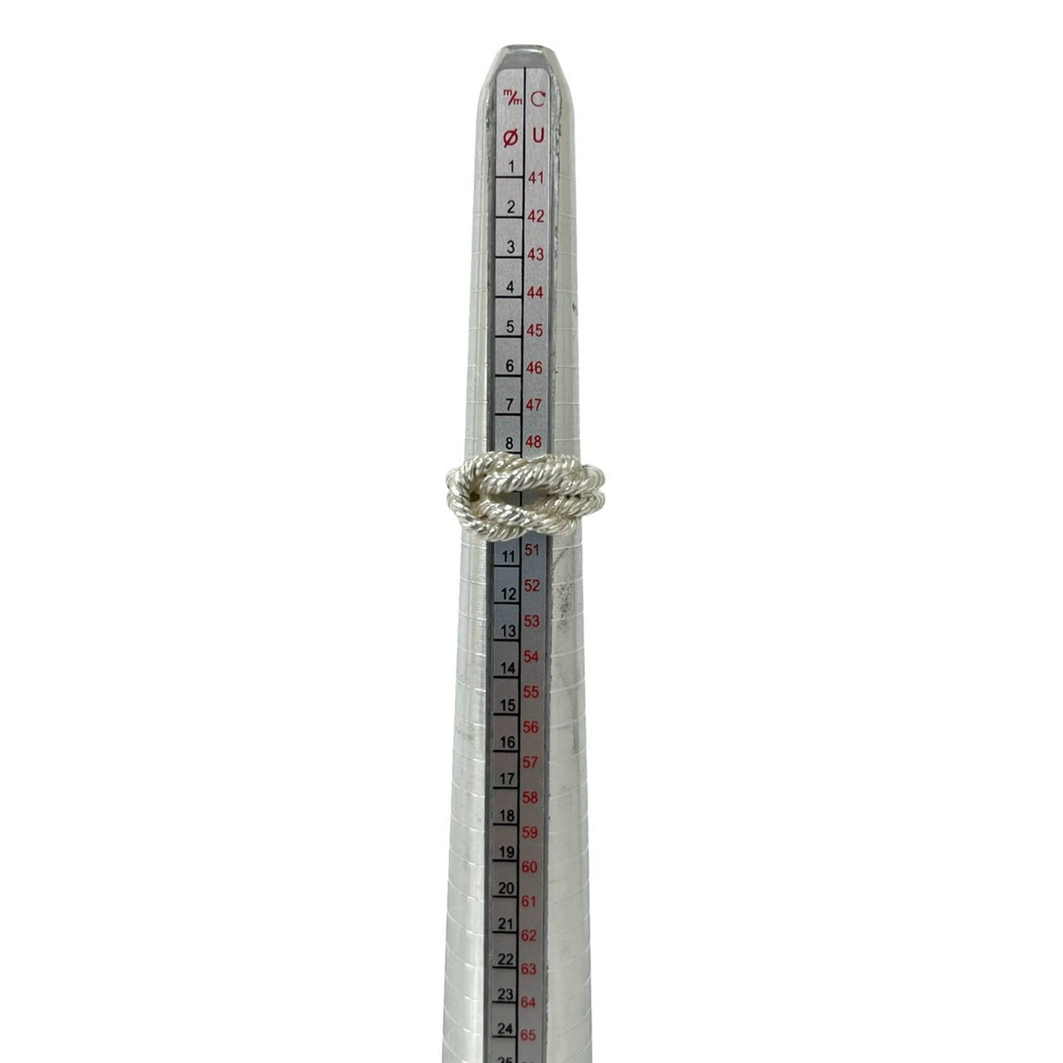 Hermes Silver Silver 925 Band Ring (Pre-Owned)