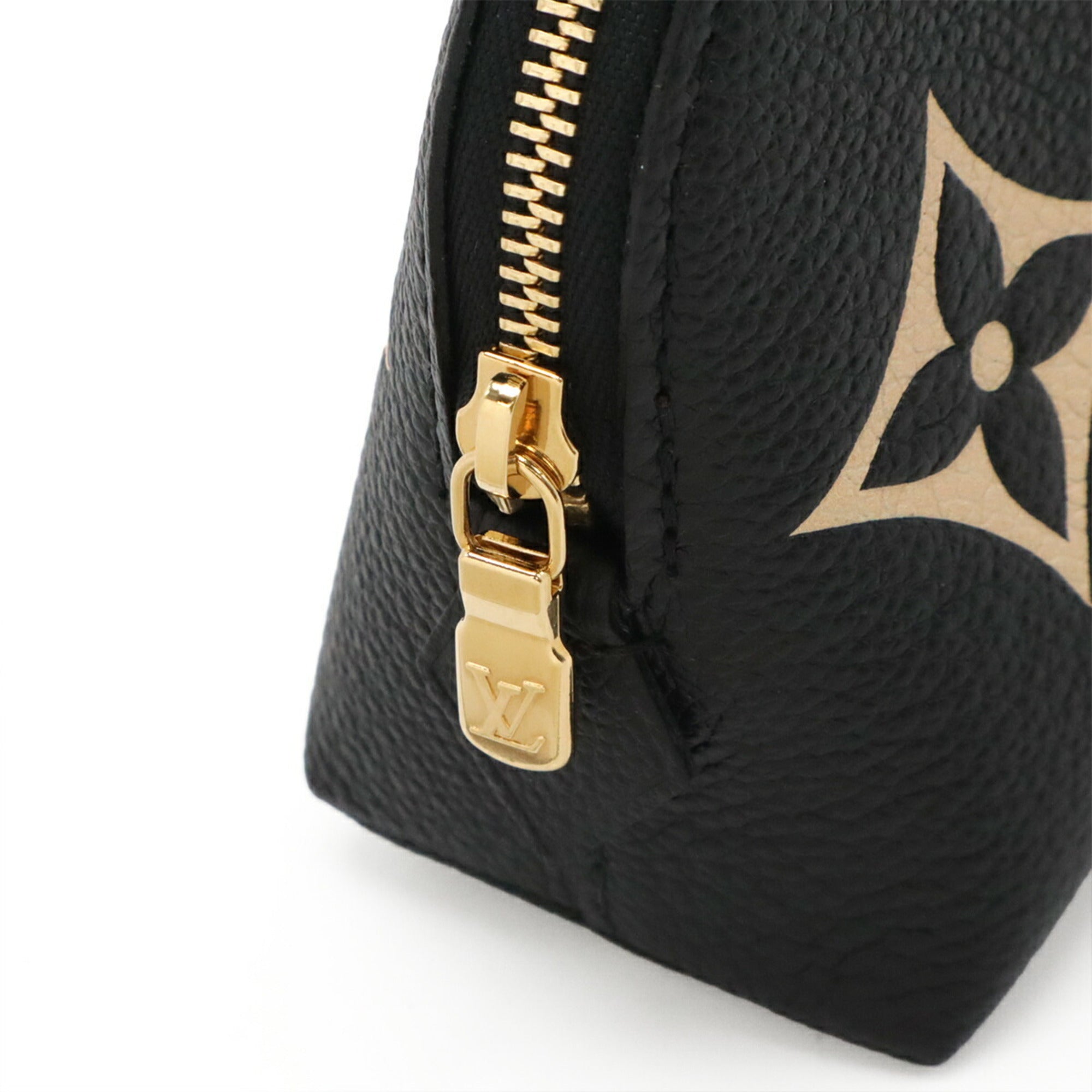 Louis Vuitton Monogram Empreinte Beige Black Monogram Empreinte Pochette (Pre-Owned)