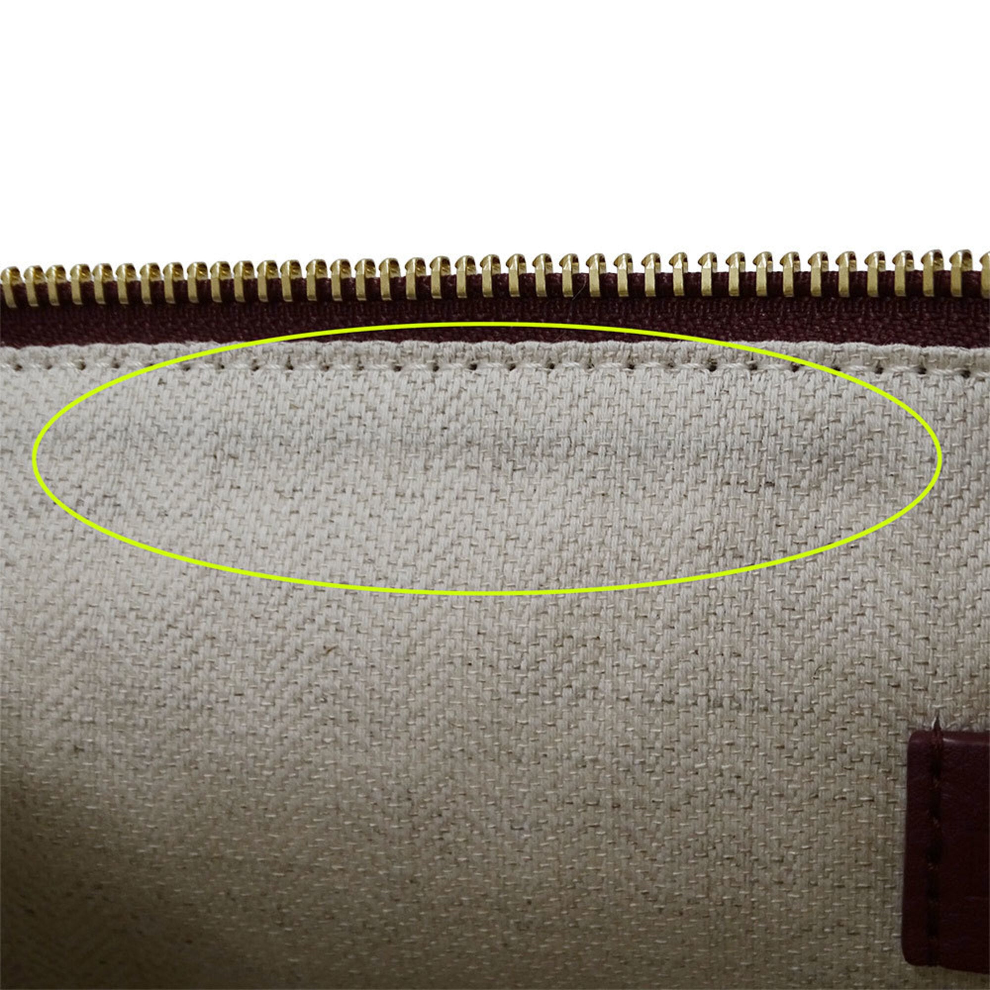 Loewe Bordeaux Leather Clutch Bag Handbag (Pre-Owned)