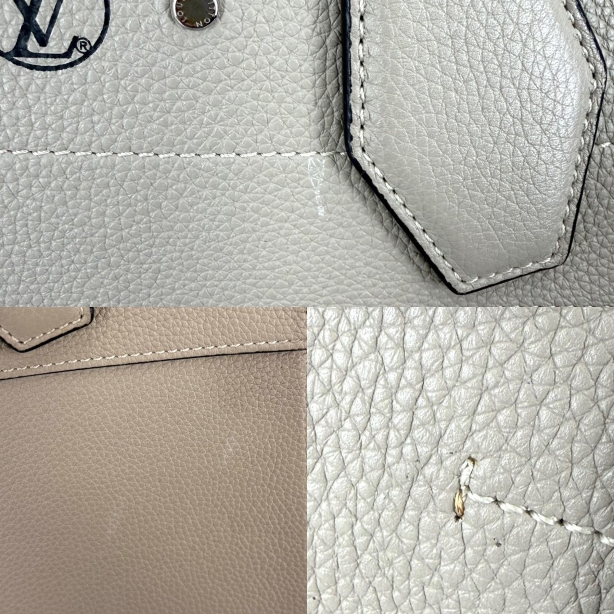 Louis Vuitton Beige Galle Leather Handbag Shoulder Bag (Pre-Owned)