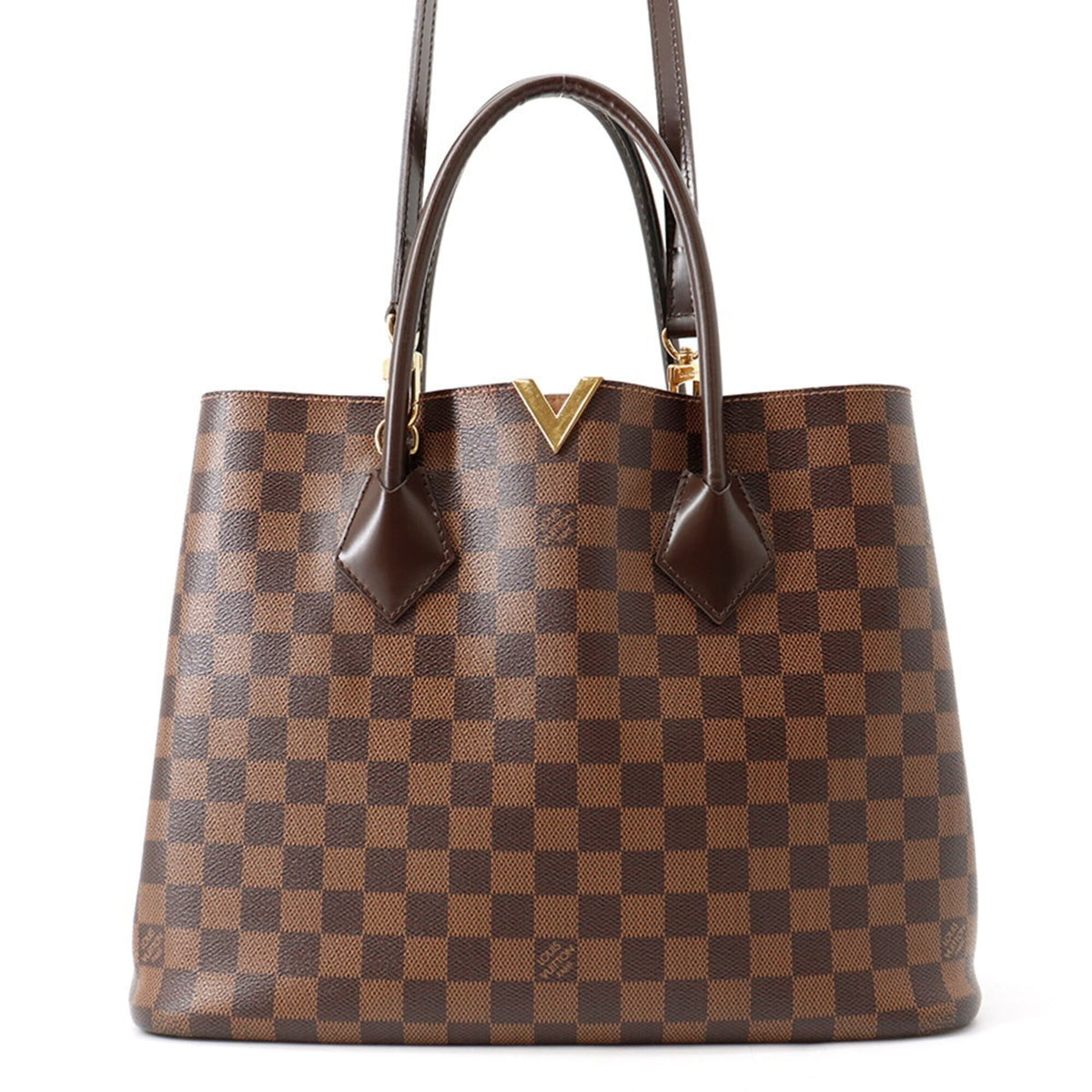 Louis Vuitton Damier Brown Damier Canvas Ebene Handbag Shoulder Bag Tote Bag (Pre-Owned)