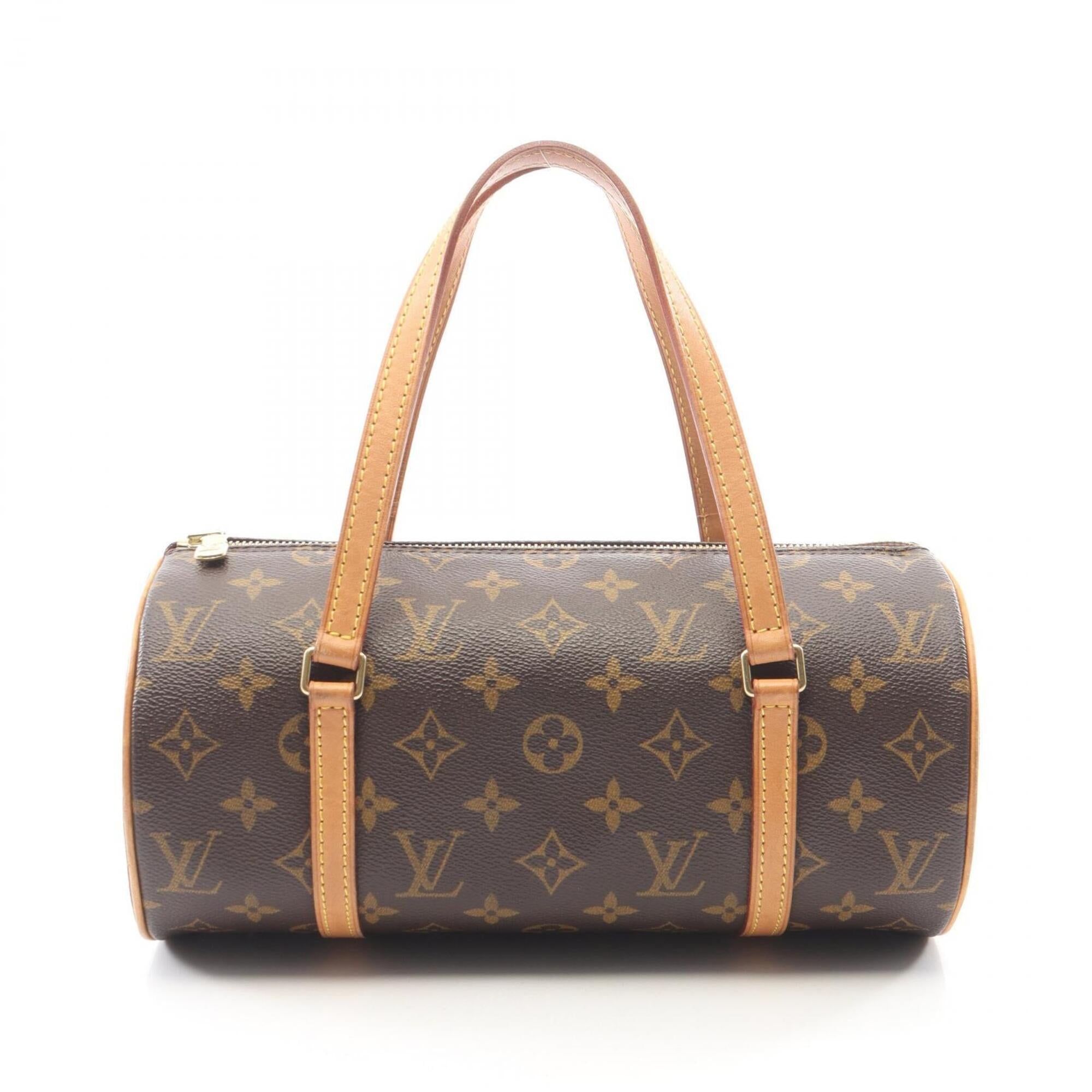 Louis Vuitton Brown Pvc Coated Canvas Leather Handbag (Pre-Owned)