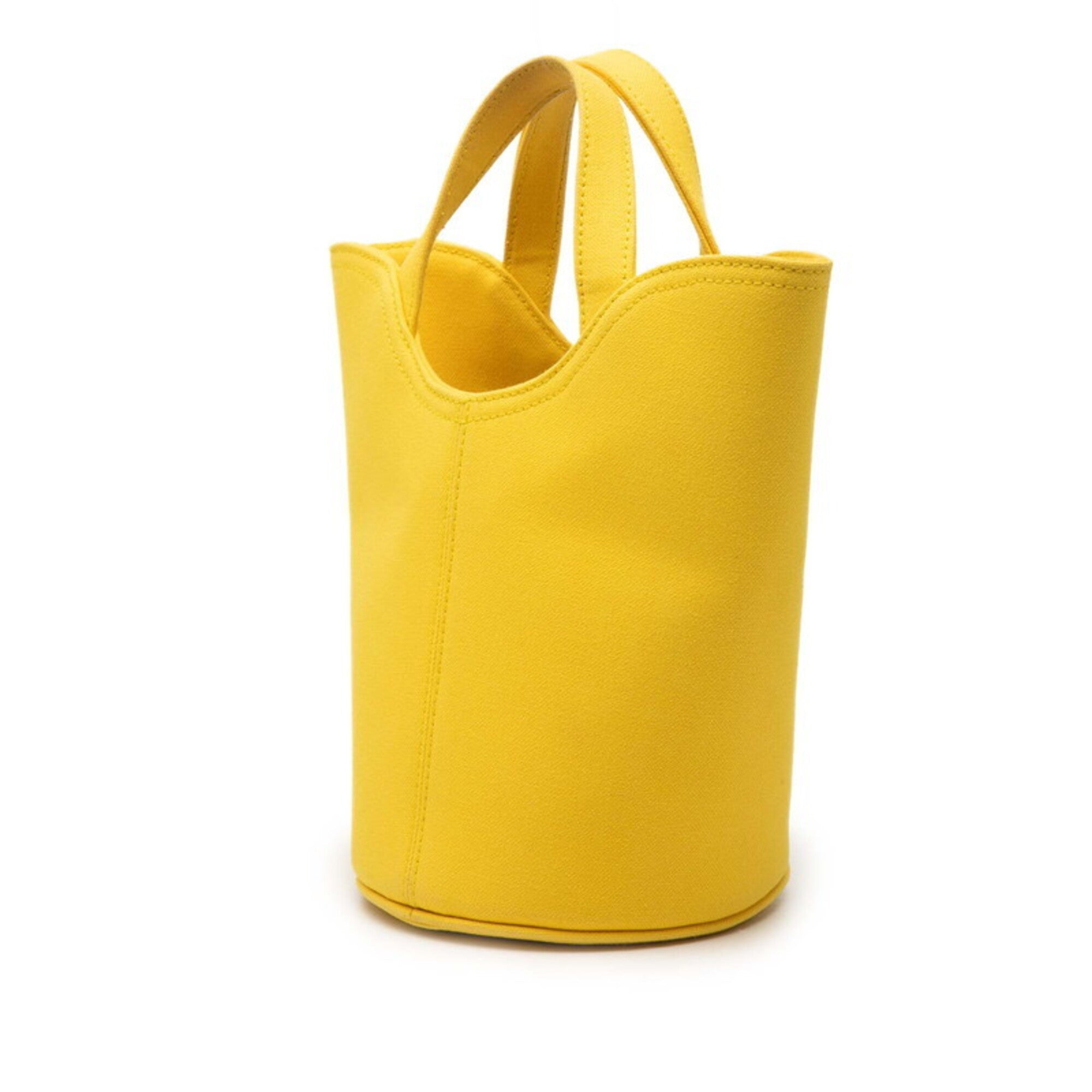 Balenciaga Yellow Canvas Handbag Shoulder Bag (Pre-Owned)