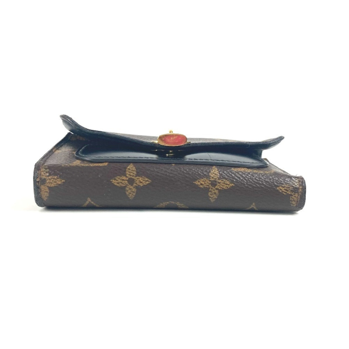 Louis Vuitton Monogram Black Brown Monogram Wallet (Tri-Fold) (Pre-Owned)