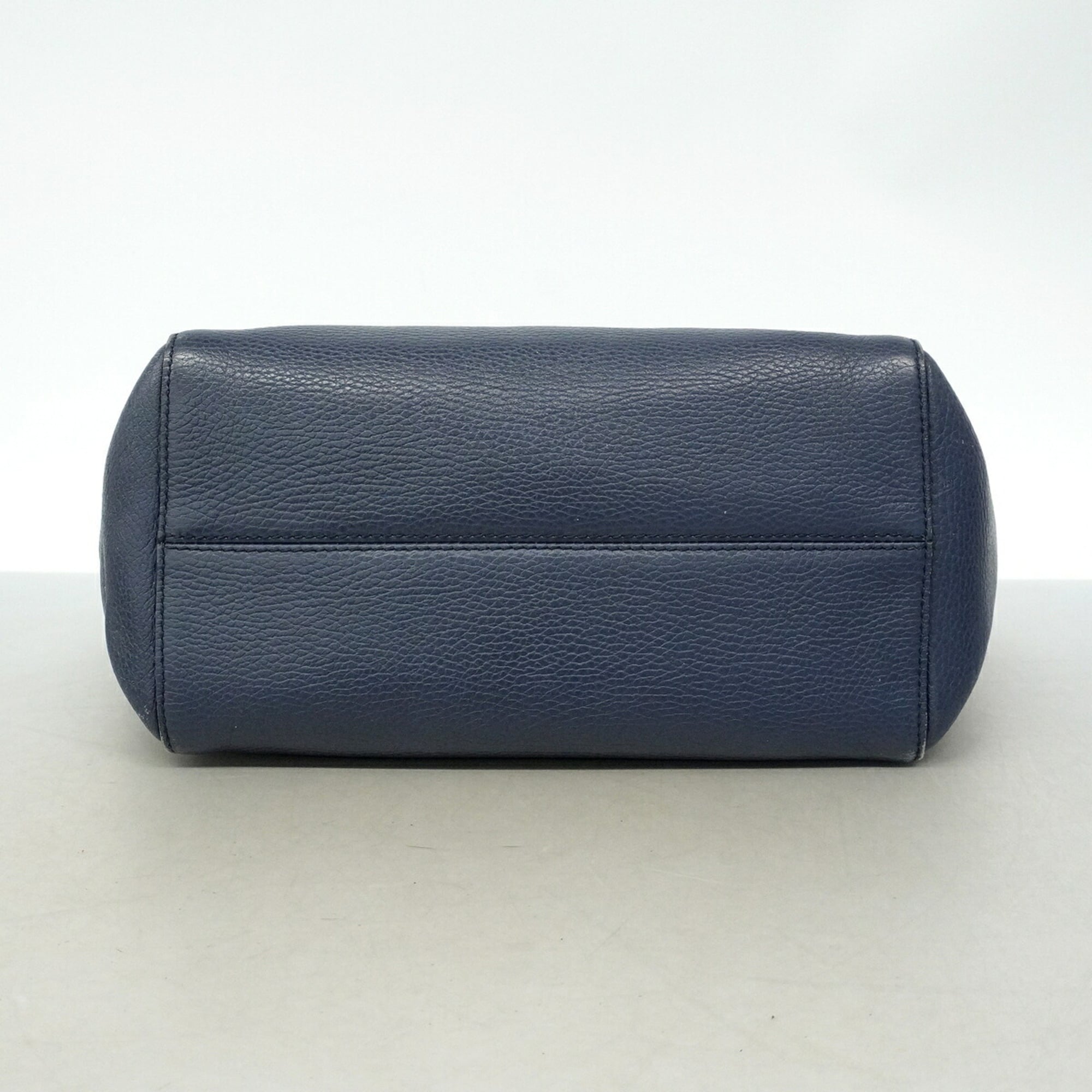 Gucci Navy Leather Tote Bag (Pre-Owned)