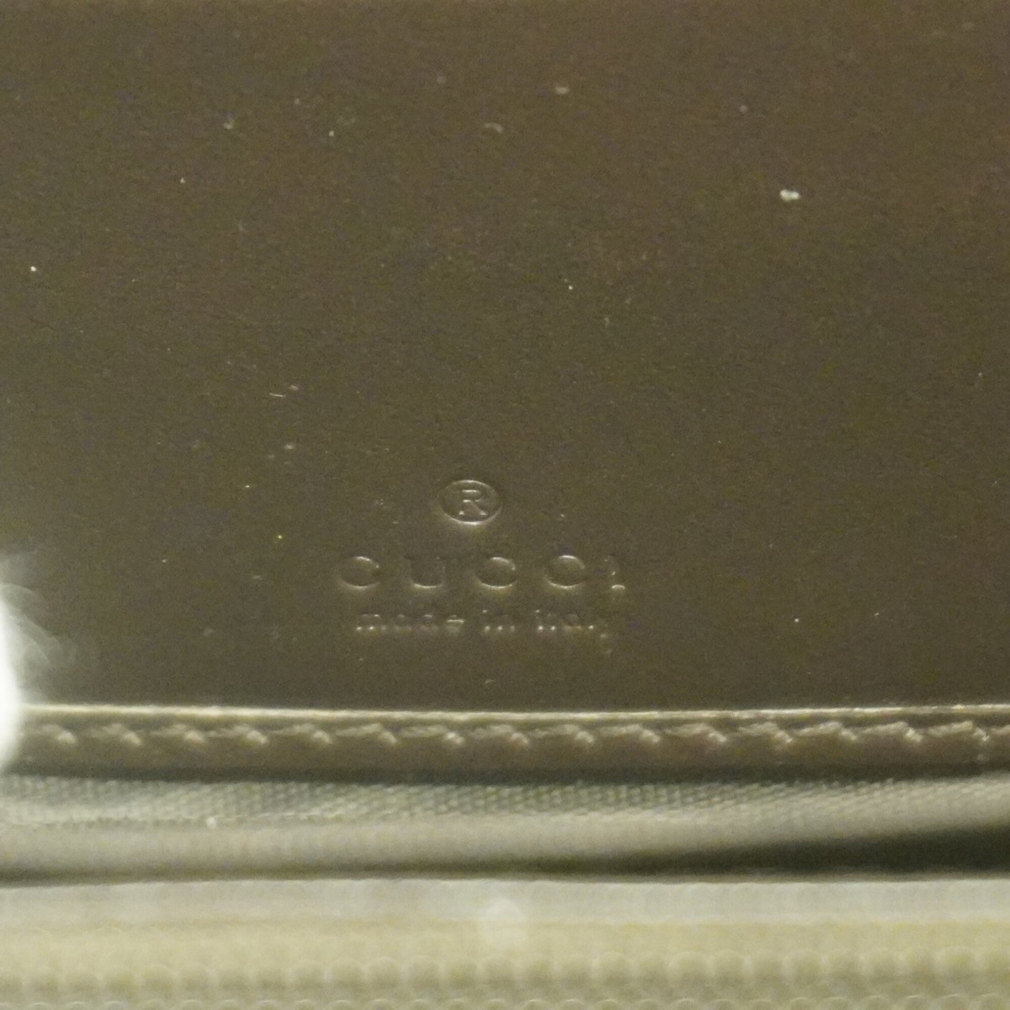 Gucci Brown Leather Long Wallet (Bi-Fold) (Pre-Owned)