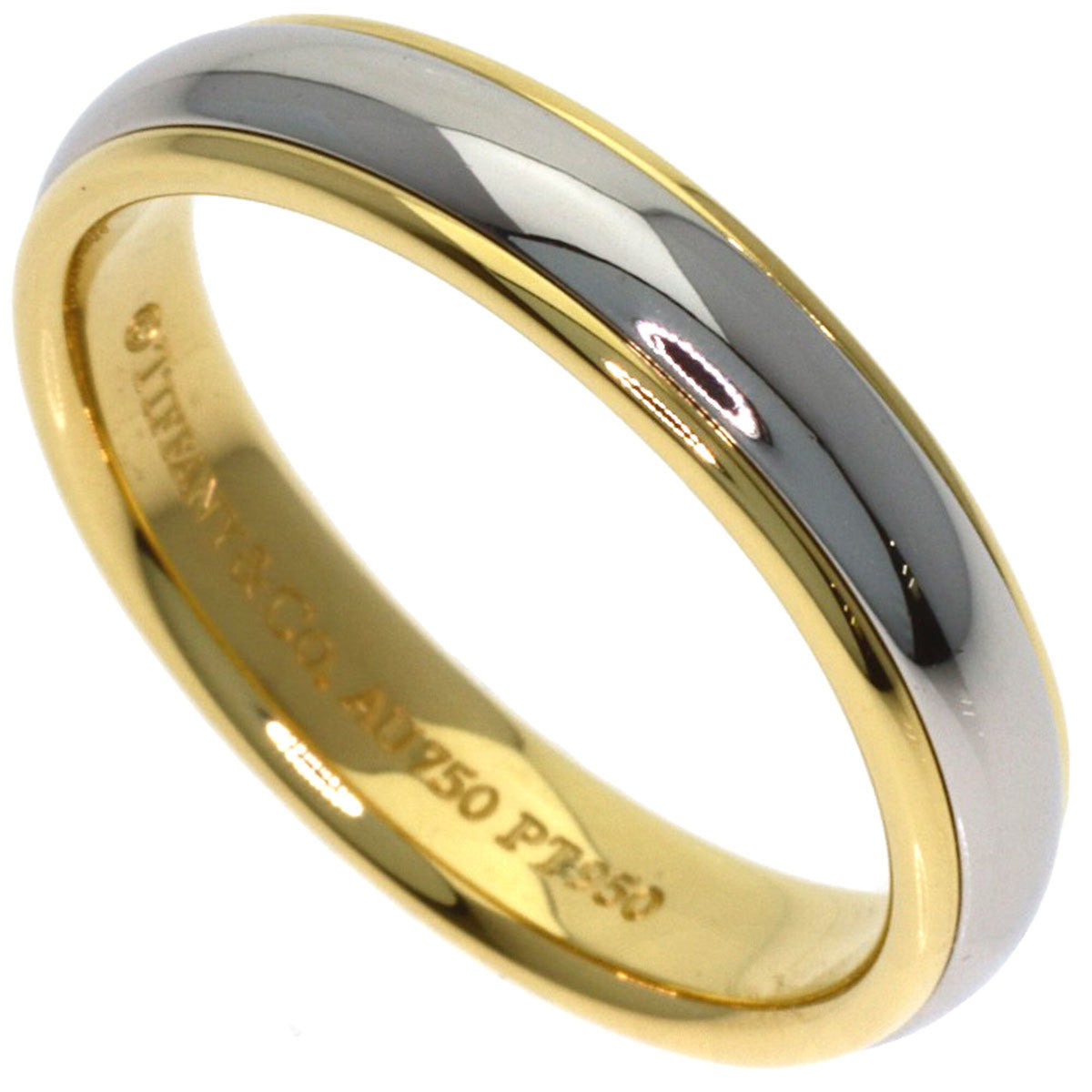 Tiffany Yellow Gold (18K) Platinum 950 Band Ring (Pre-Owned)