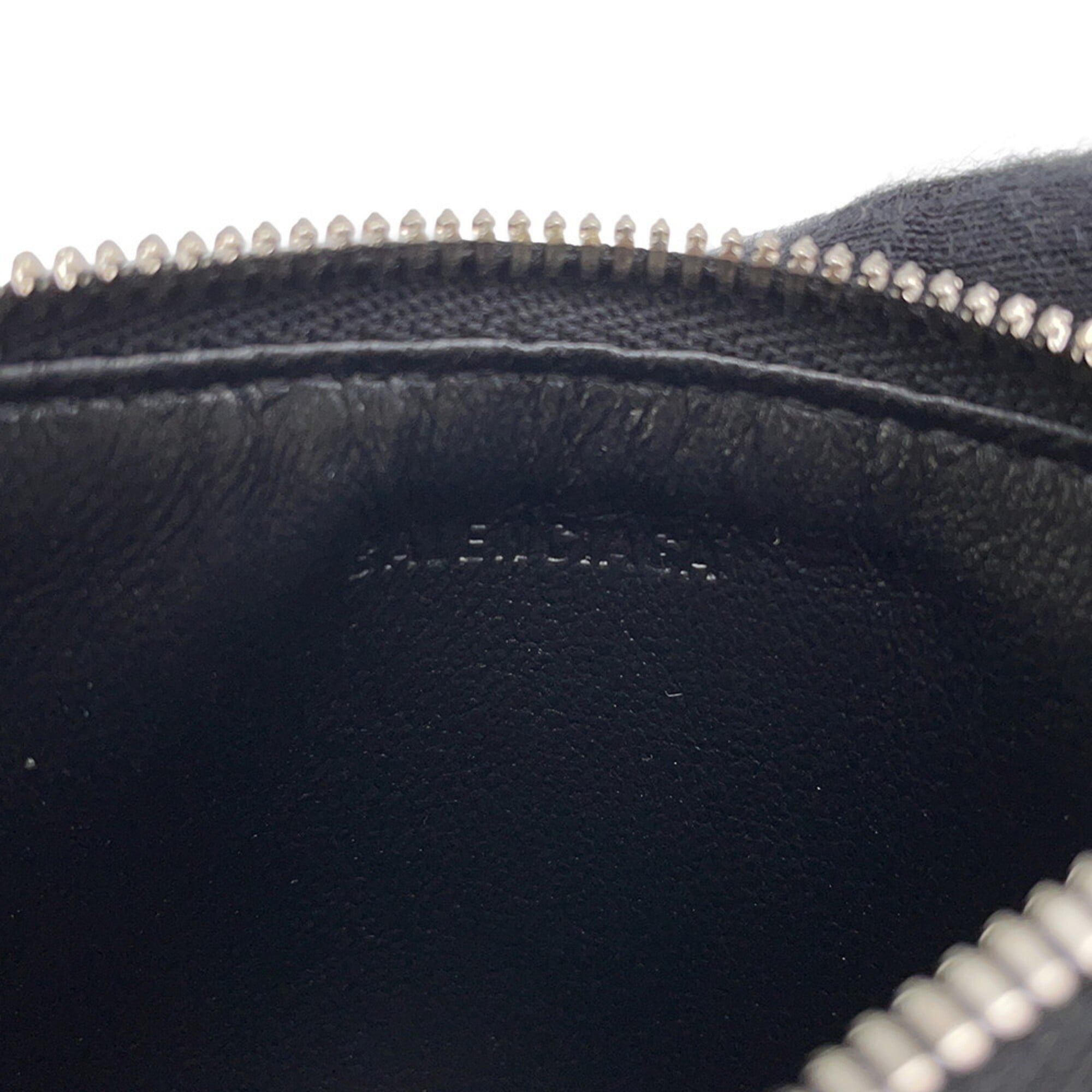 Balenciaga Black Leather Coin Purse/Coin Case (Pre-Owned)