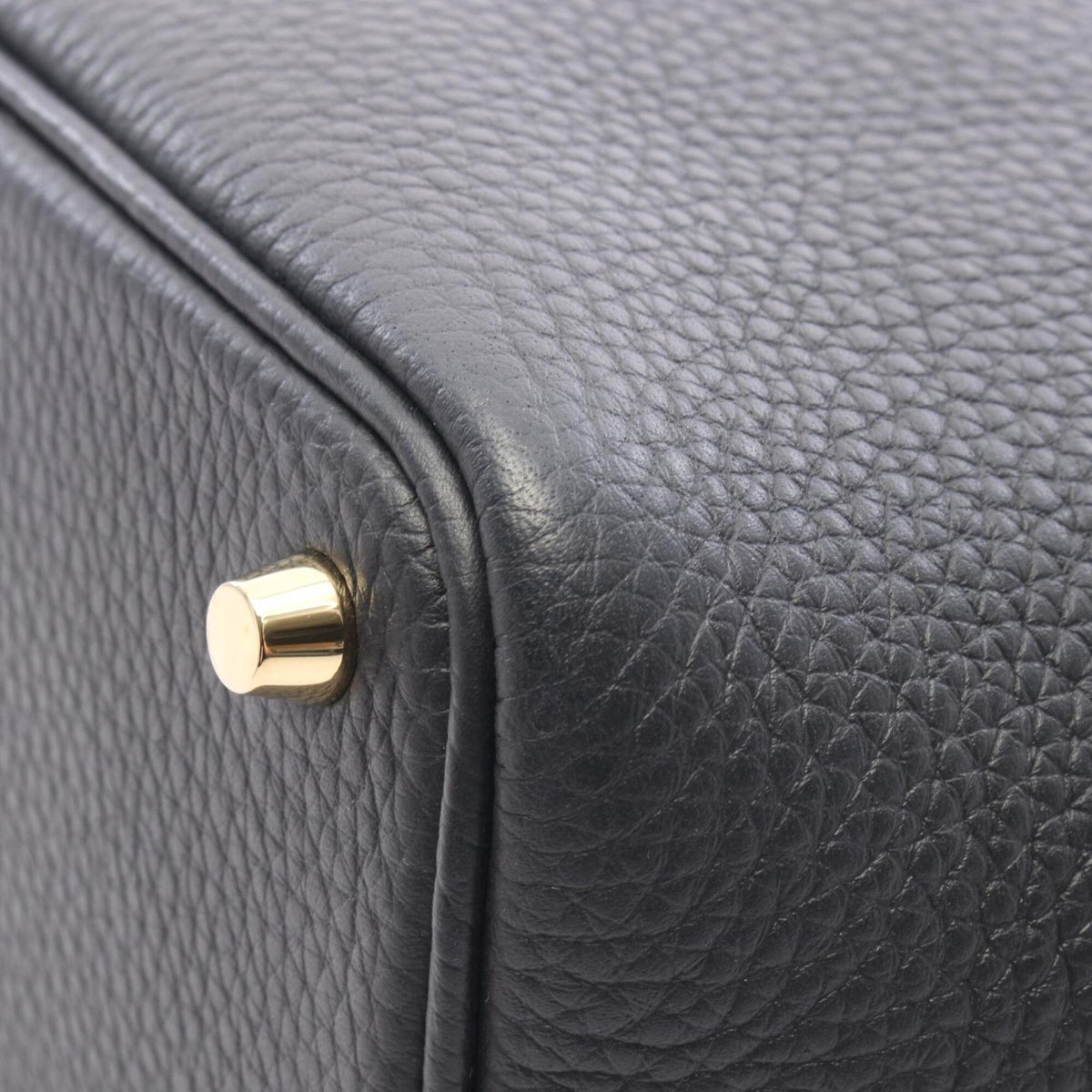 Hermes Black Taurillon Clemence Leather Handbag (Pre-Owned)
