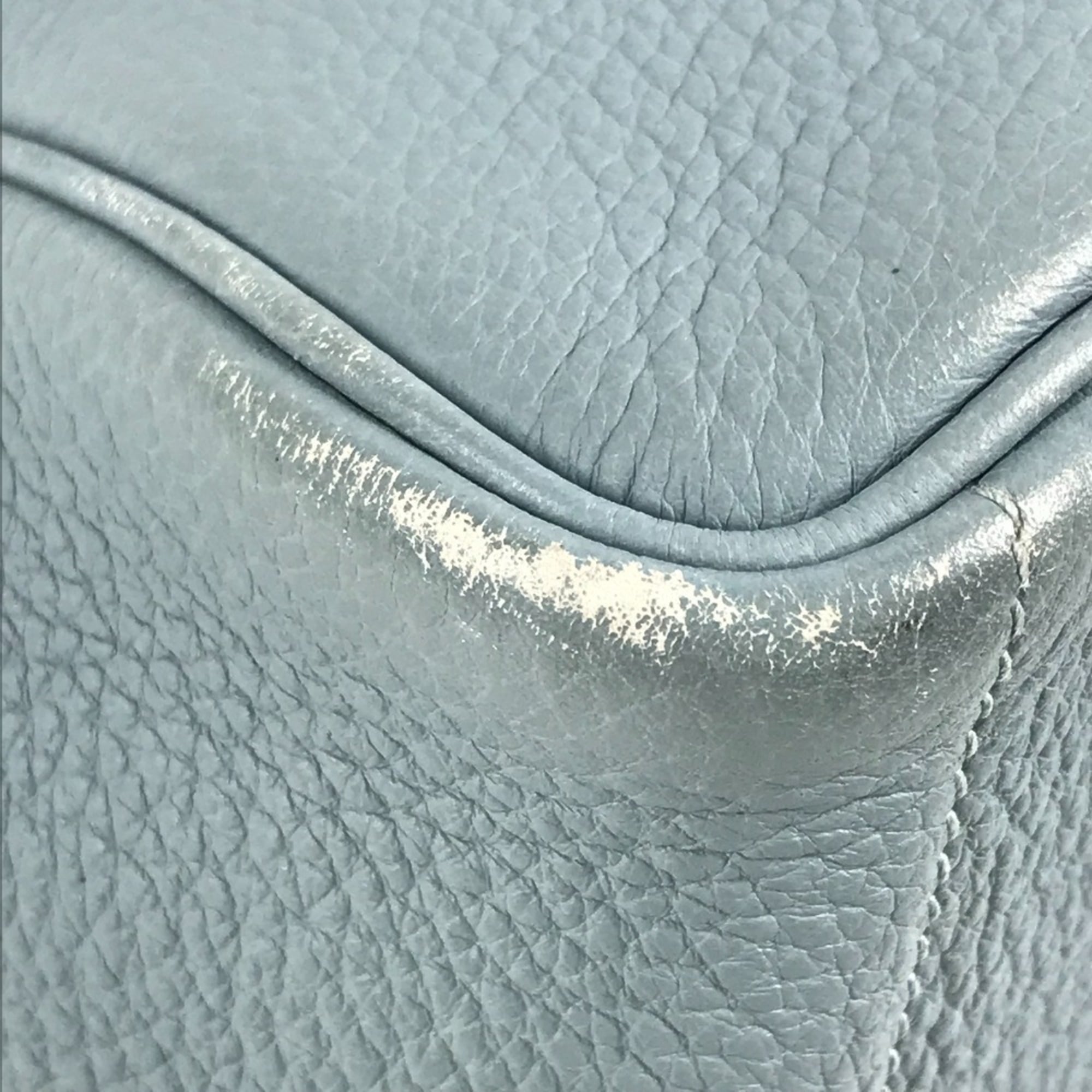 Hermes Blue Taurillon Clemence Leather Shoulder Bag Tote Bag (Pre-Owned)