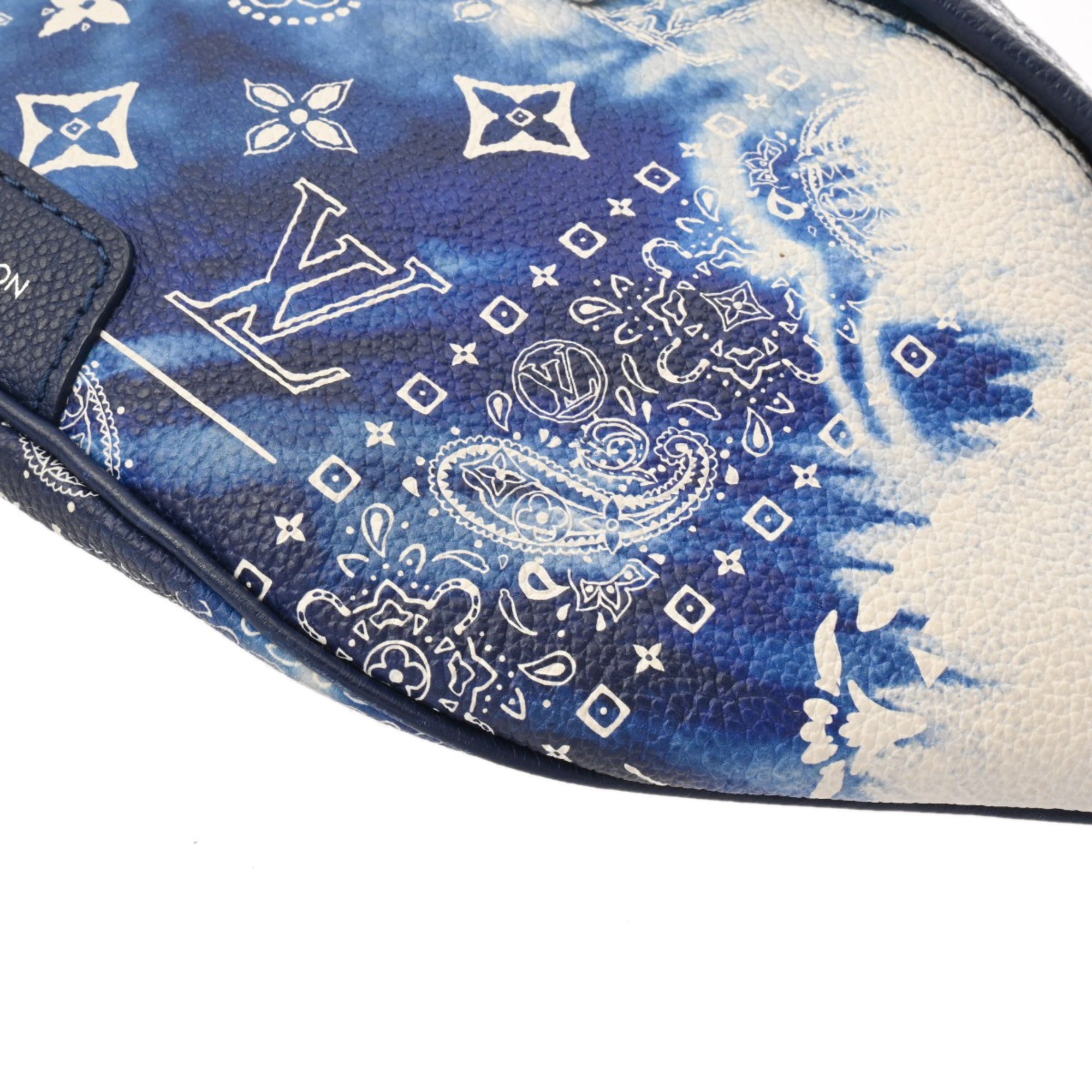 Louis Vuitton Blue Leather Sling Bag (Pre-Owned)