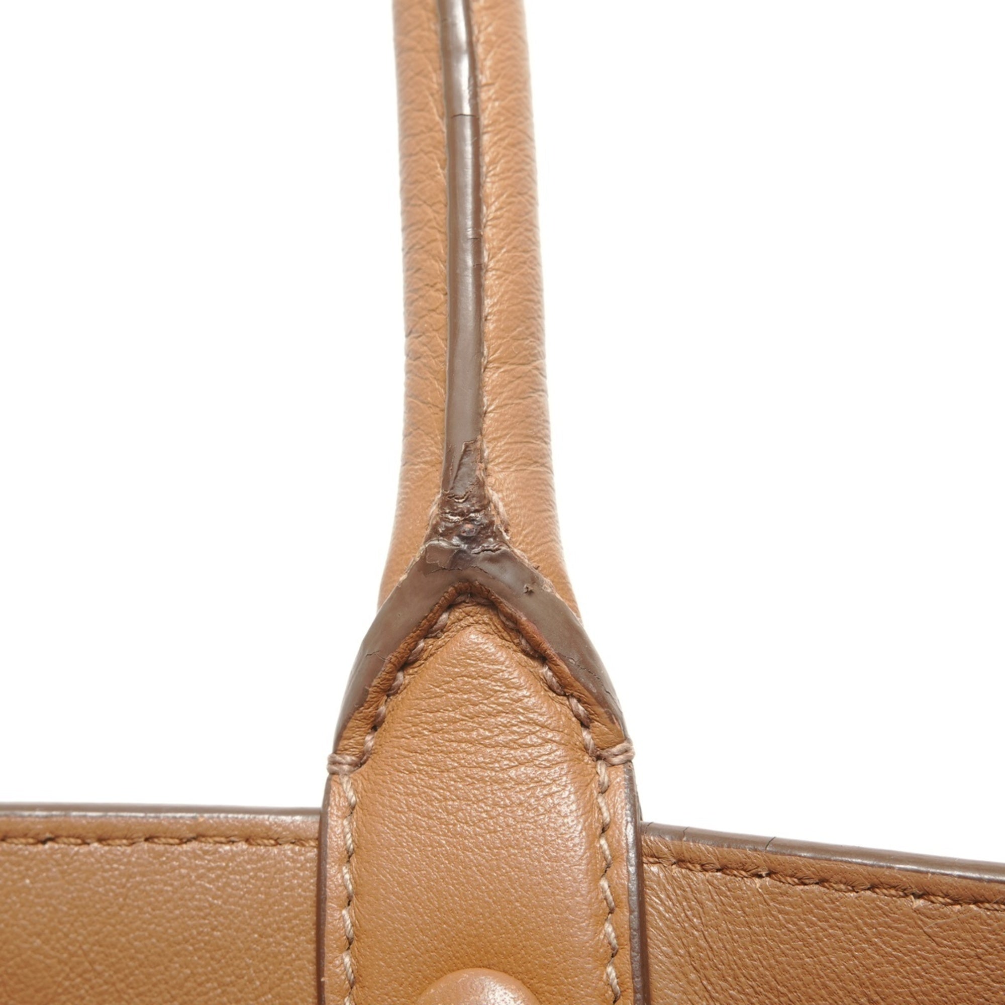 Prada Brown Leather Handbag (Pre-Owned)