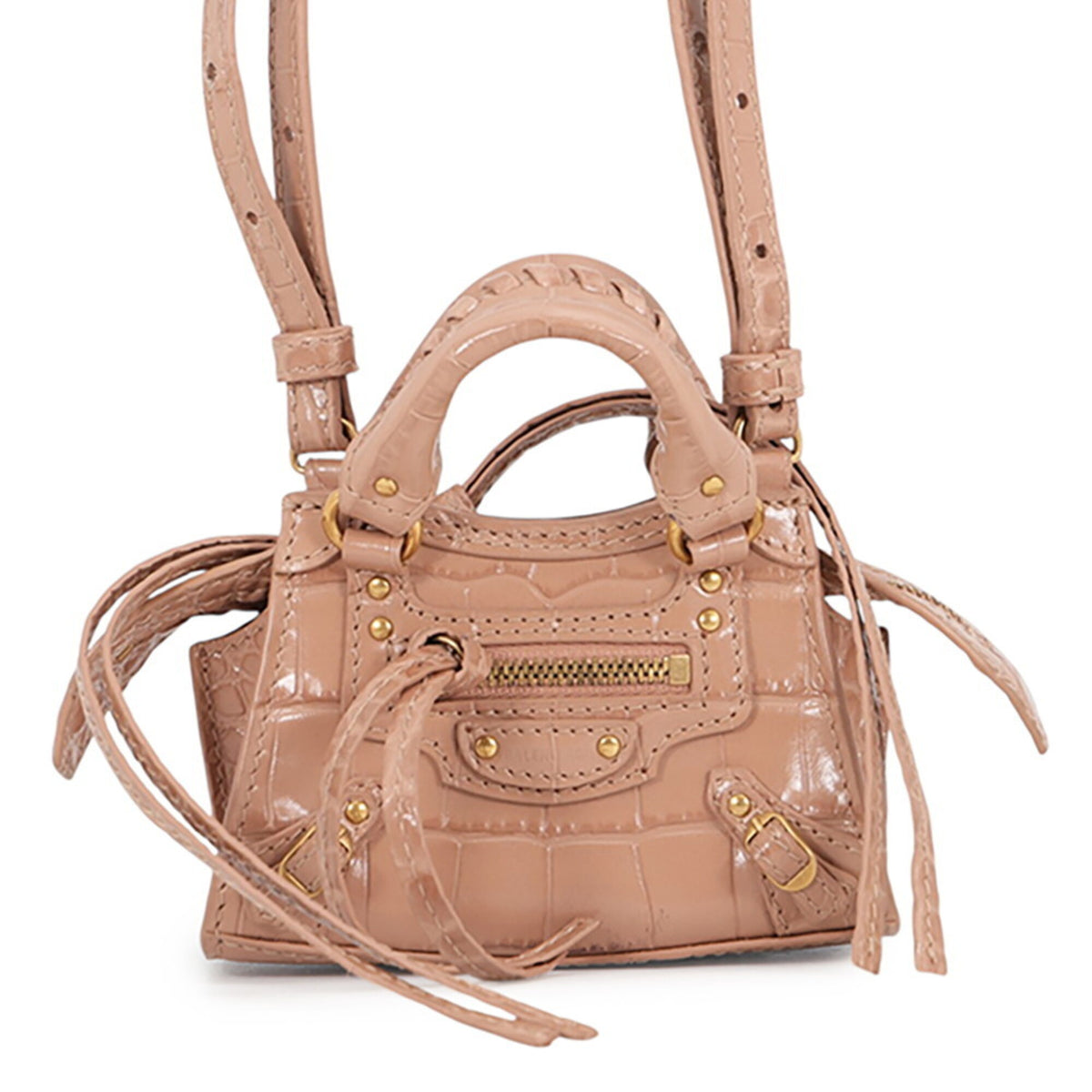 Balenciaga Beige Leather Handbag Shoulder Bag (Pre-Owned)