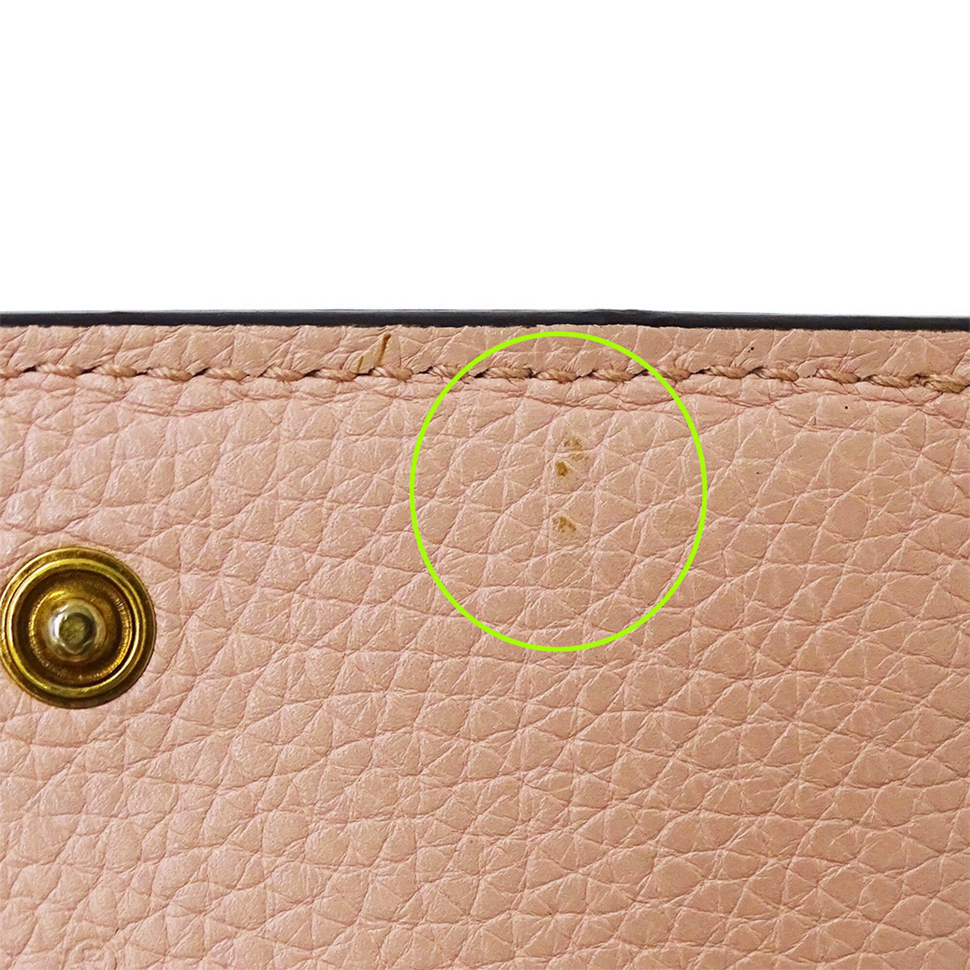 Gucci Pink Leather Wallet (Bi-Fold) (Pre-Owned)