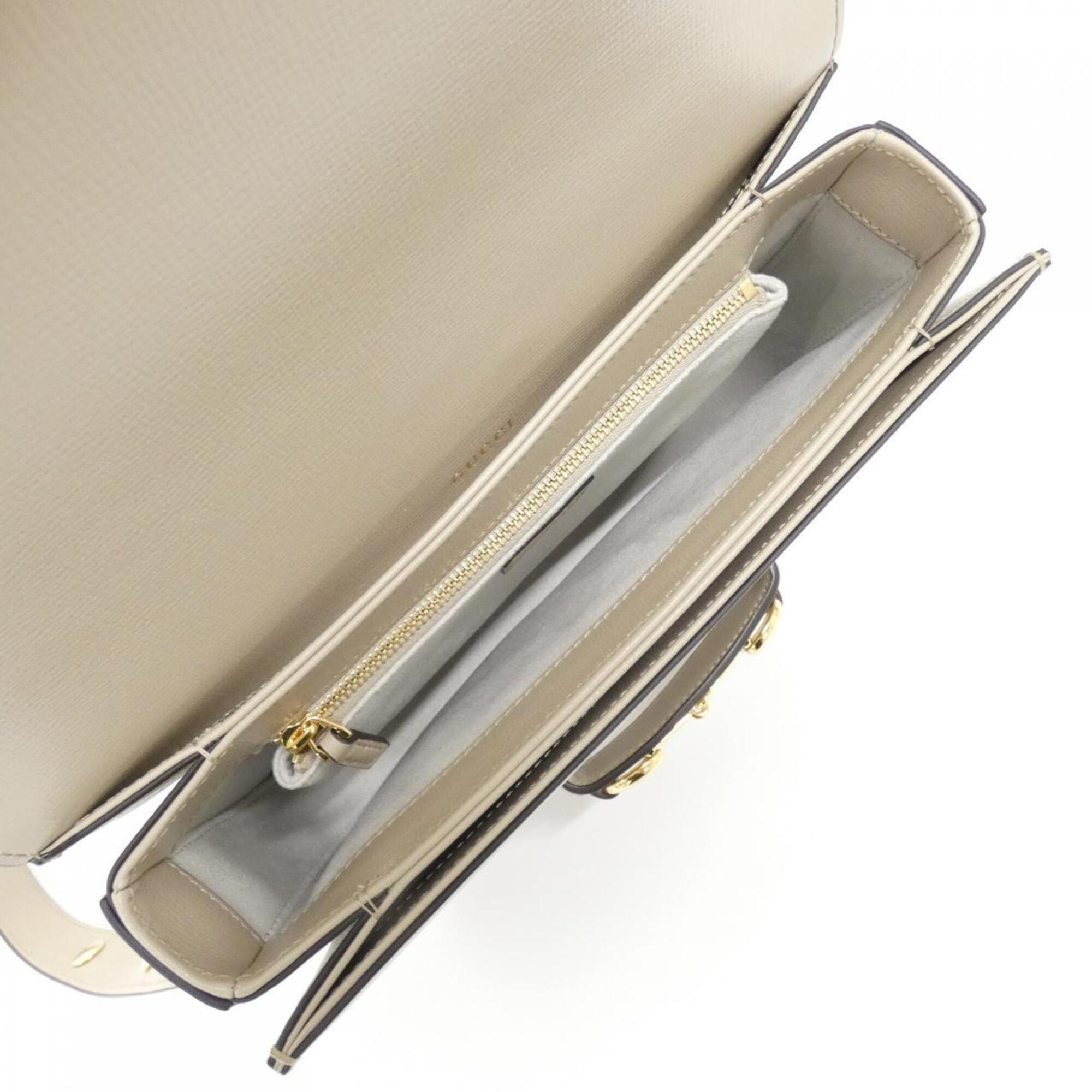 Gucci Beige Leather Shoulder Bag (Pre-Owned)