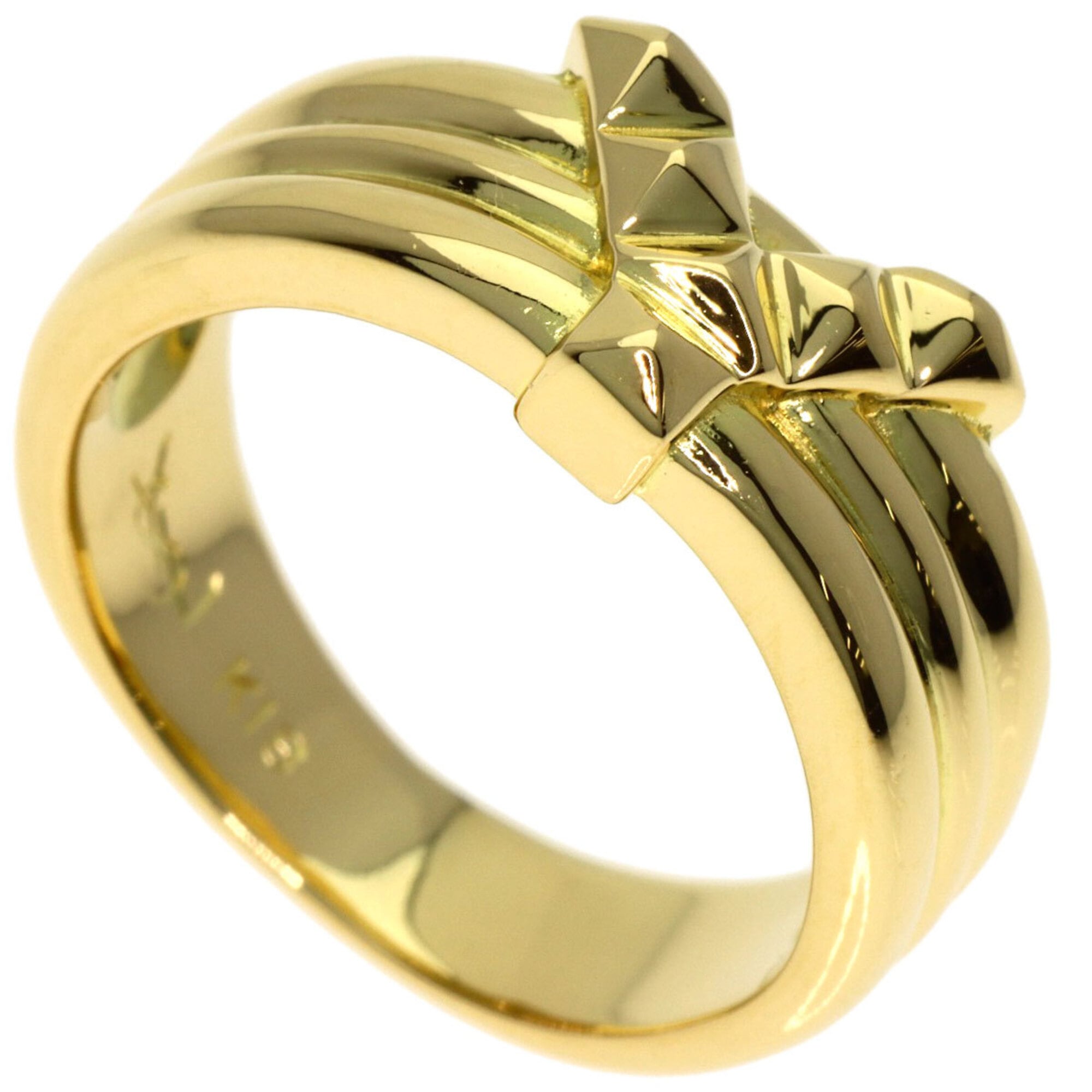 Yves Saint Laurent Yellow Gold (18K) Band Ring (Pre-Owned)