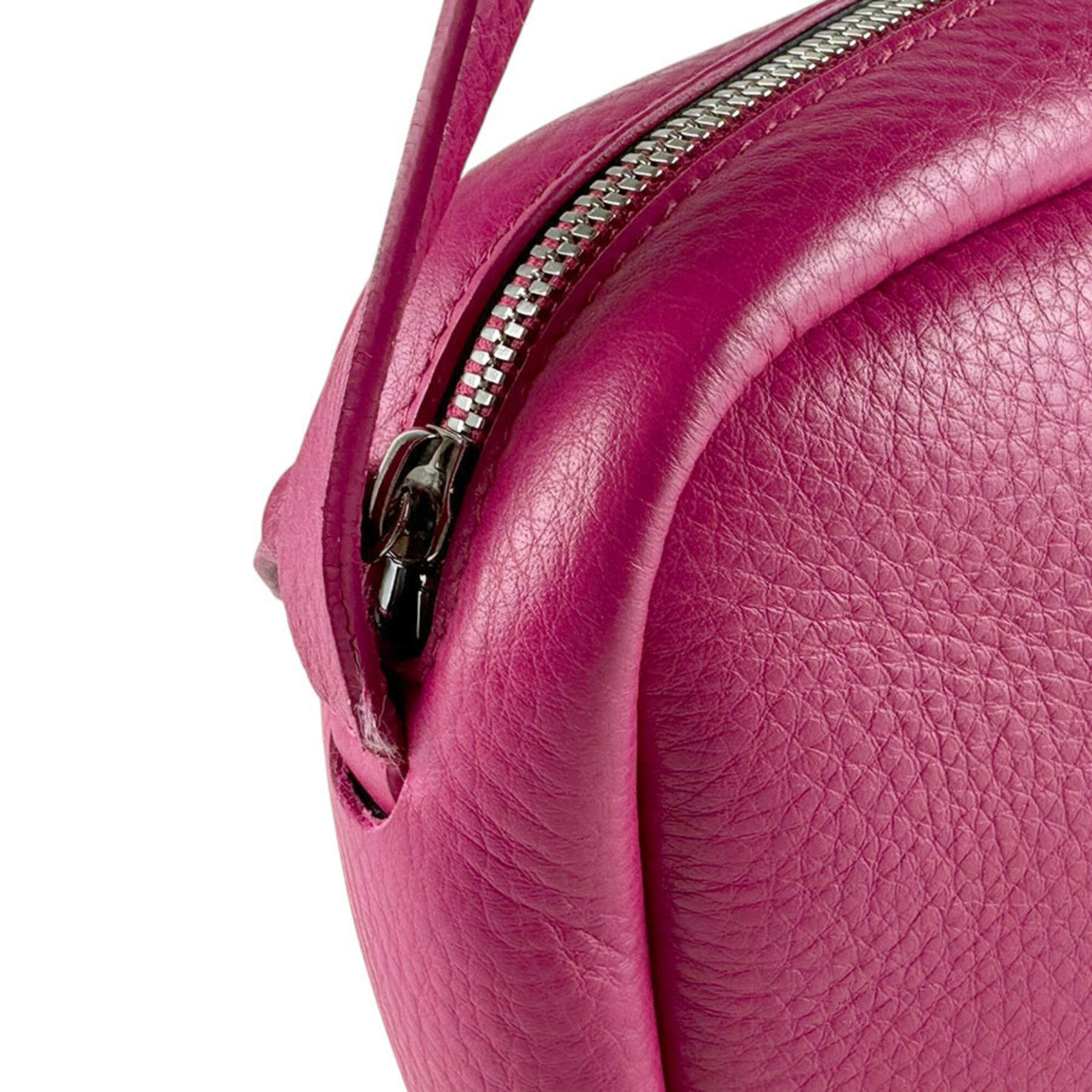 Balenciaga Pink Leather Shoulder Bag (Pre-Owned)