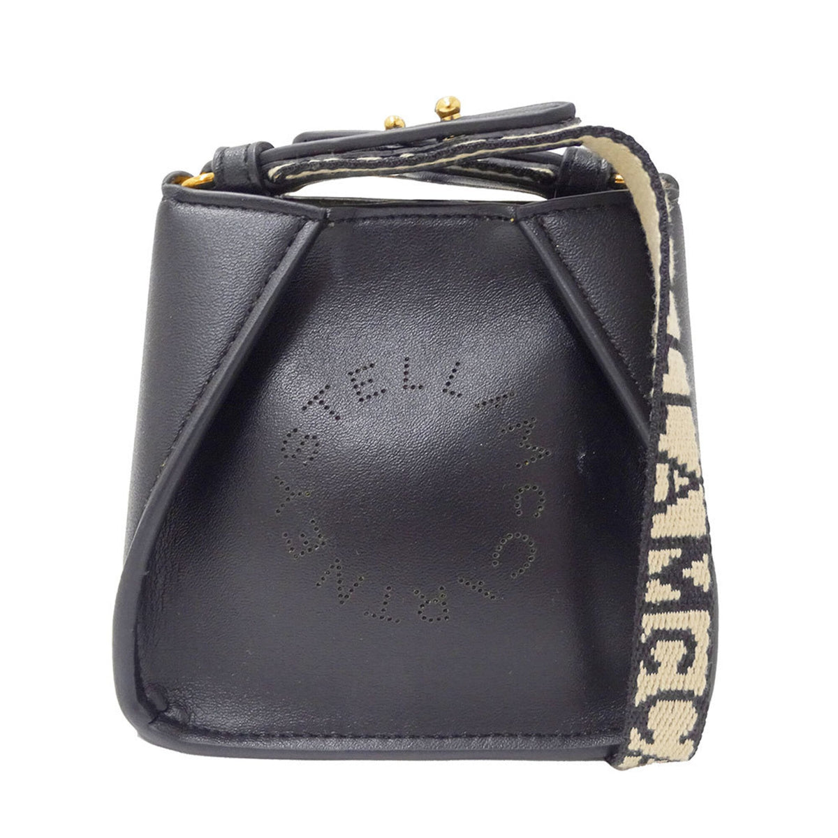 Stella Mccartney Black Leather Shoulder Bag (Pre-Owned)