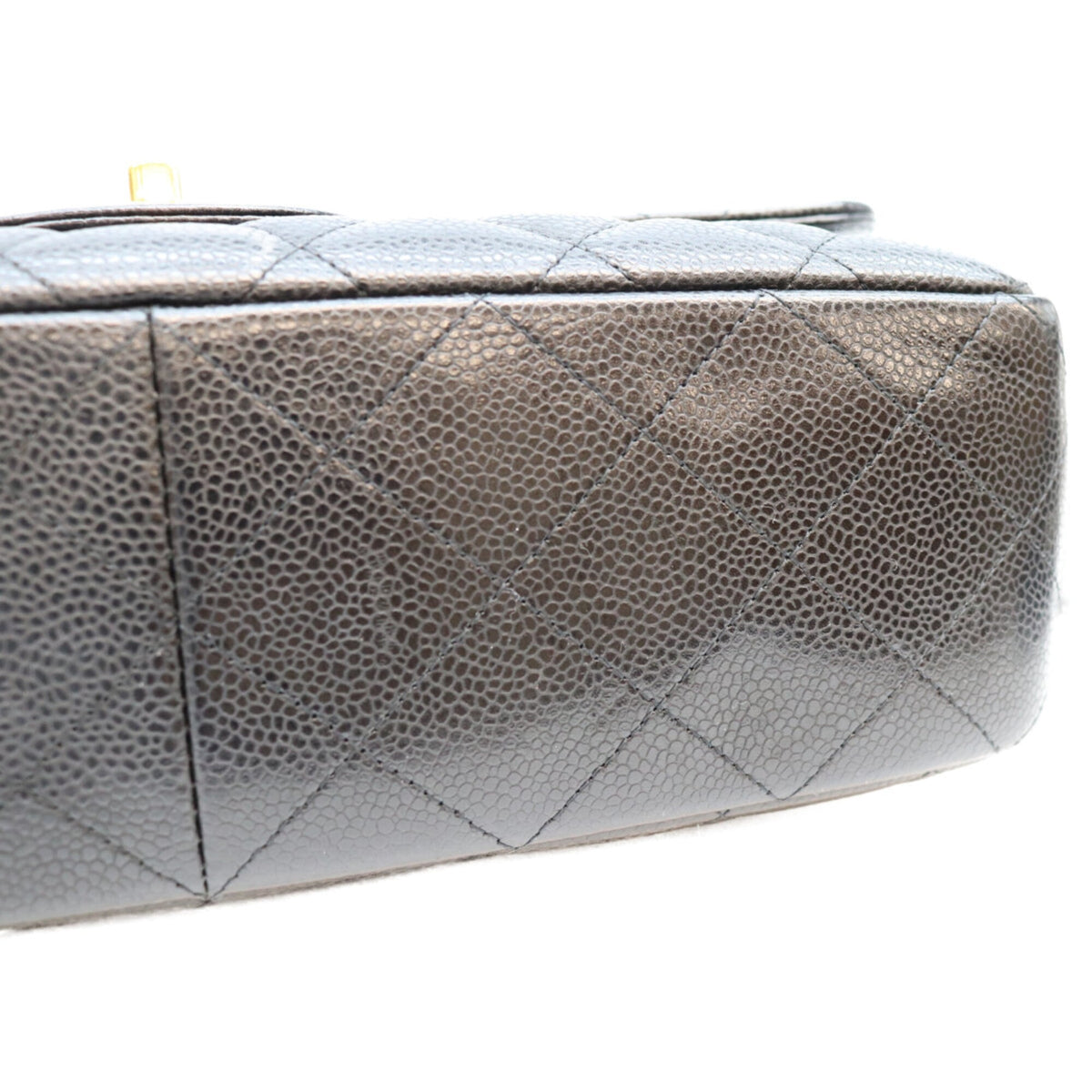 Chanel Black Grained Calfskin Shoulder Bag (Pre-Owned)
