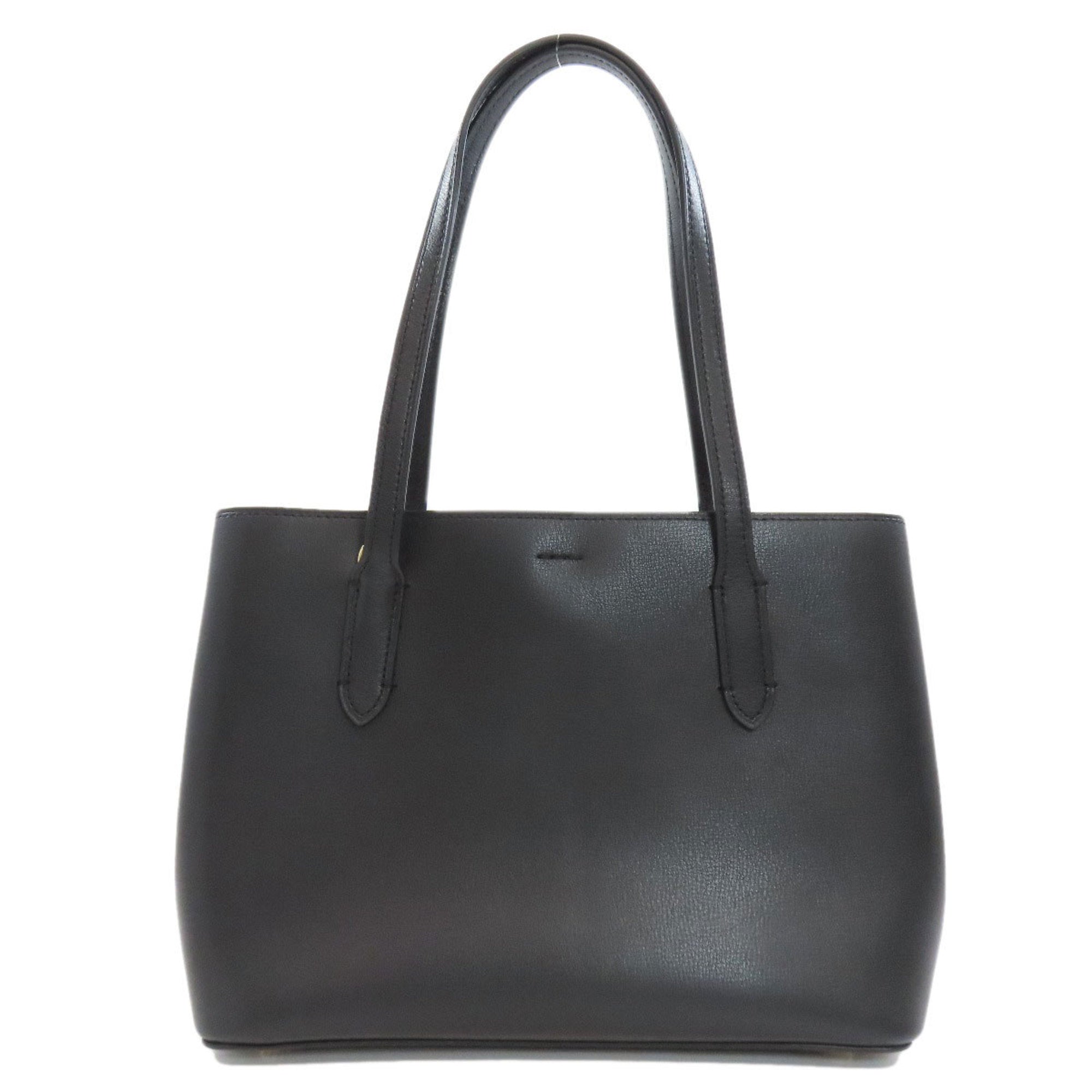 Coach Black Leather Handbag (Pre-Owned)