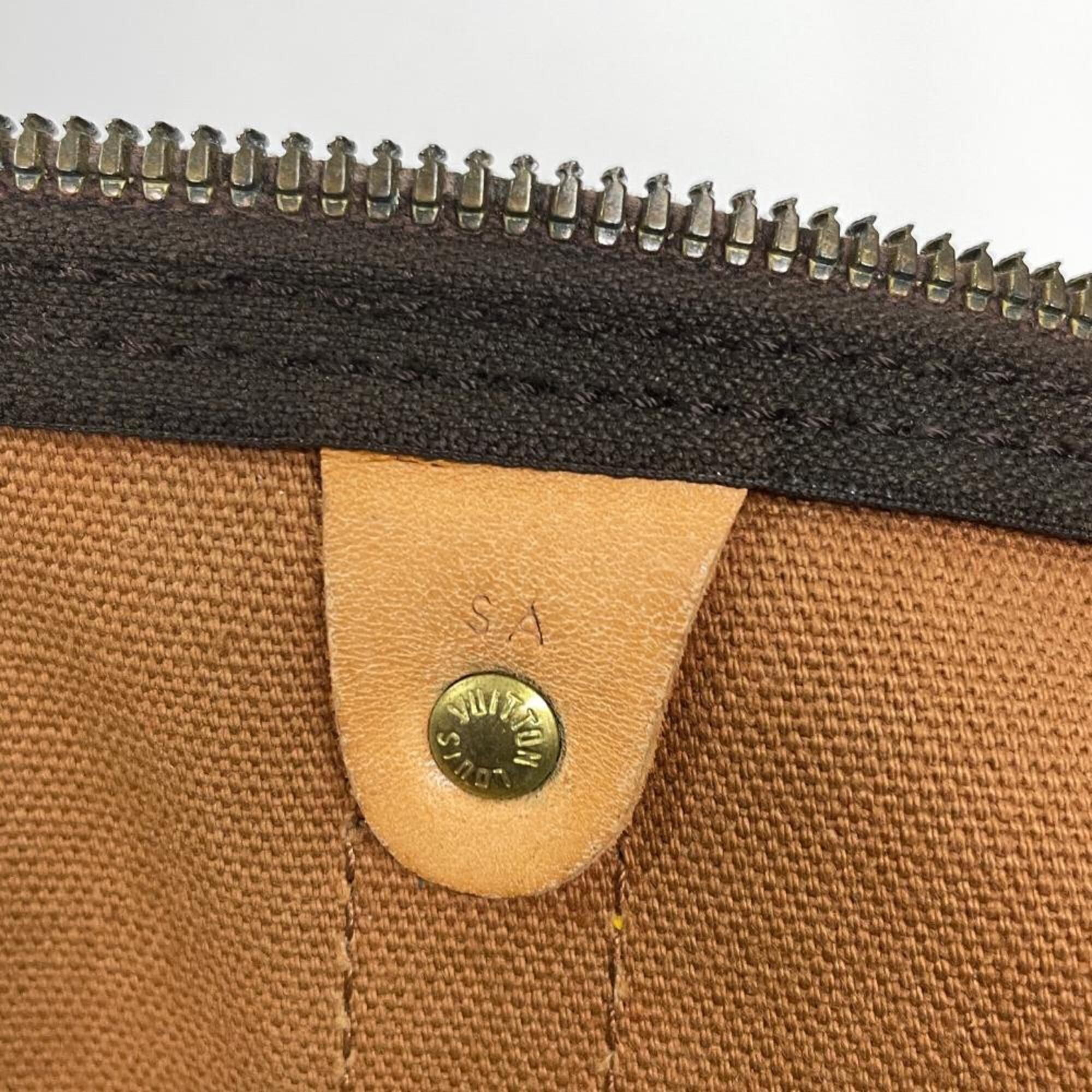 Louis Vuitton Brown Monogram Canvas Boston Bag (Pre-Owned)