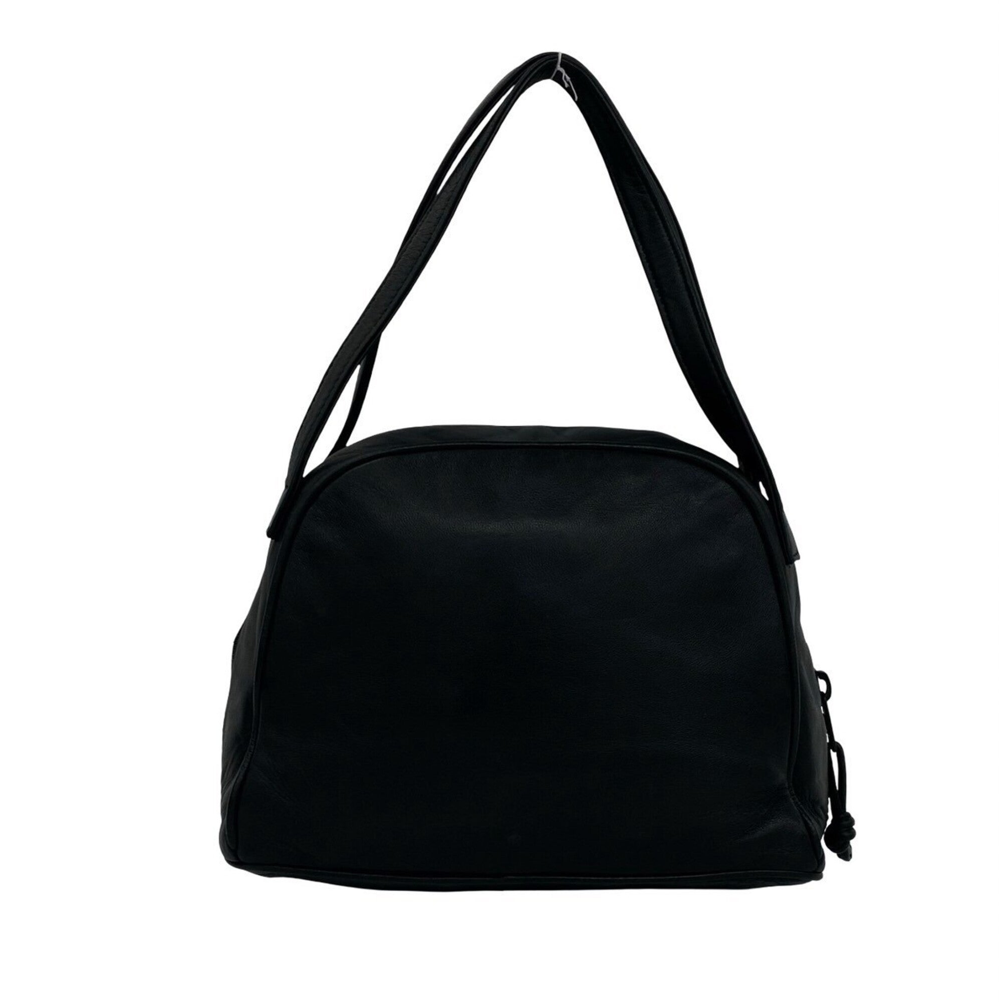 Loewe Black Leather Boston Bag Handbag (Pre-Owned)