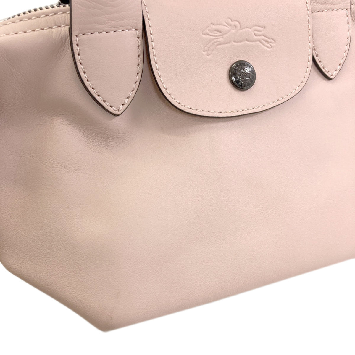 Longchamp Pink Leather Handbag (Pre-Owned)