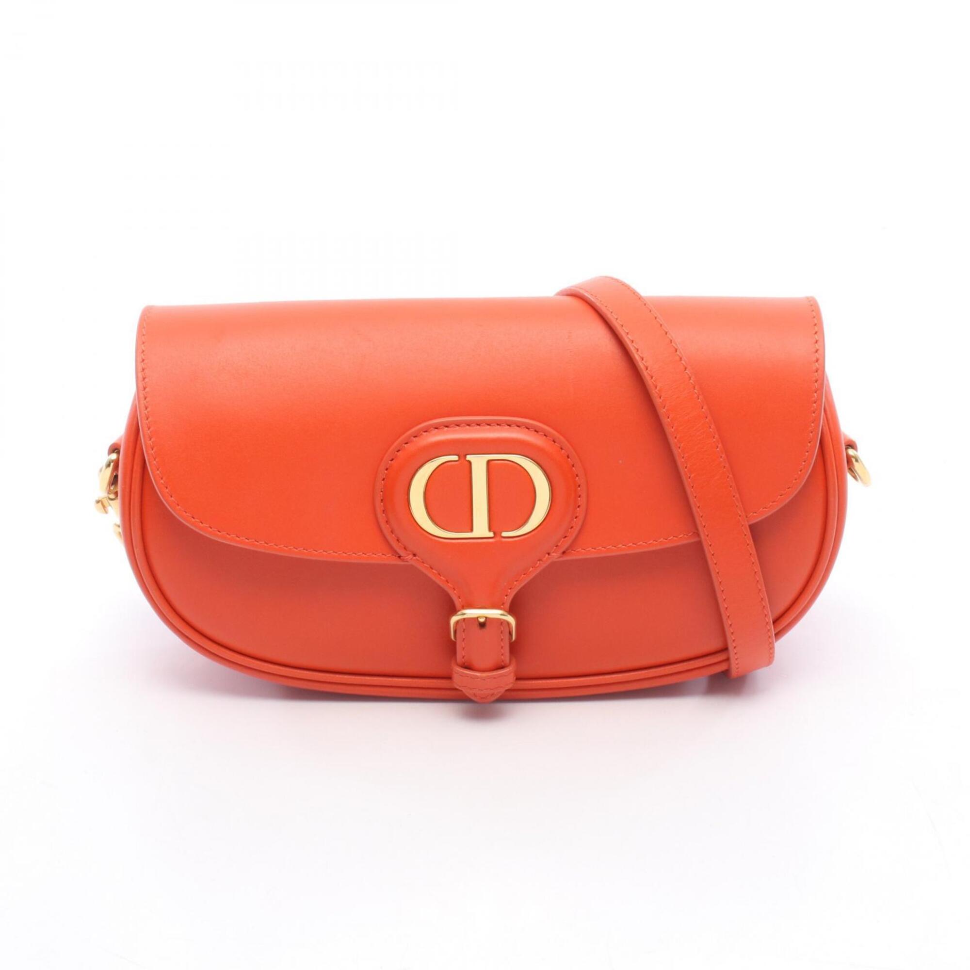 Christian Dior Orange Leather Shoulder Bag (Pre-Owned)