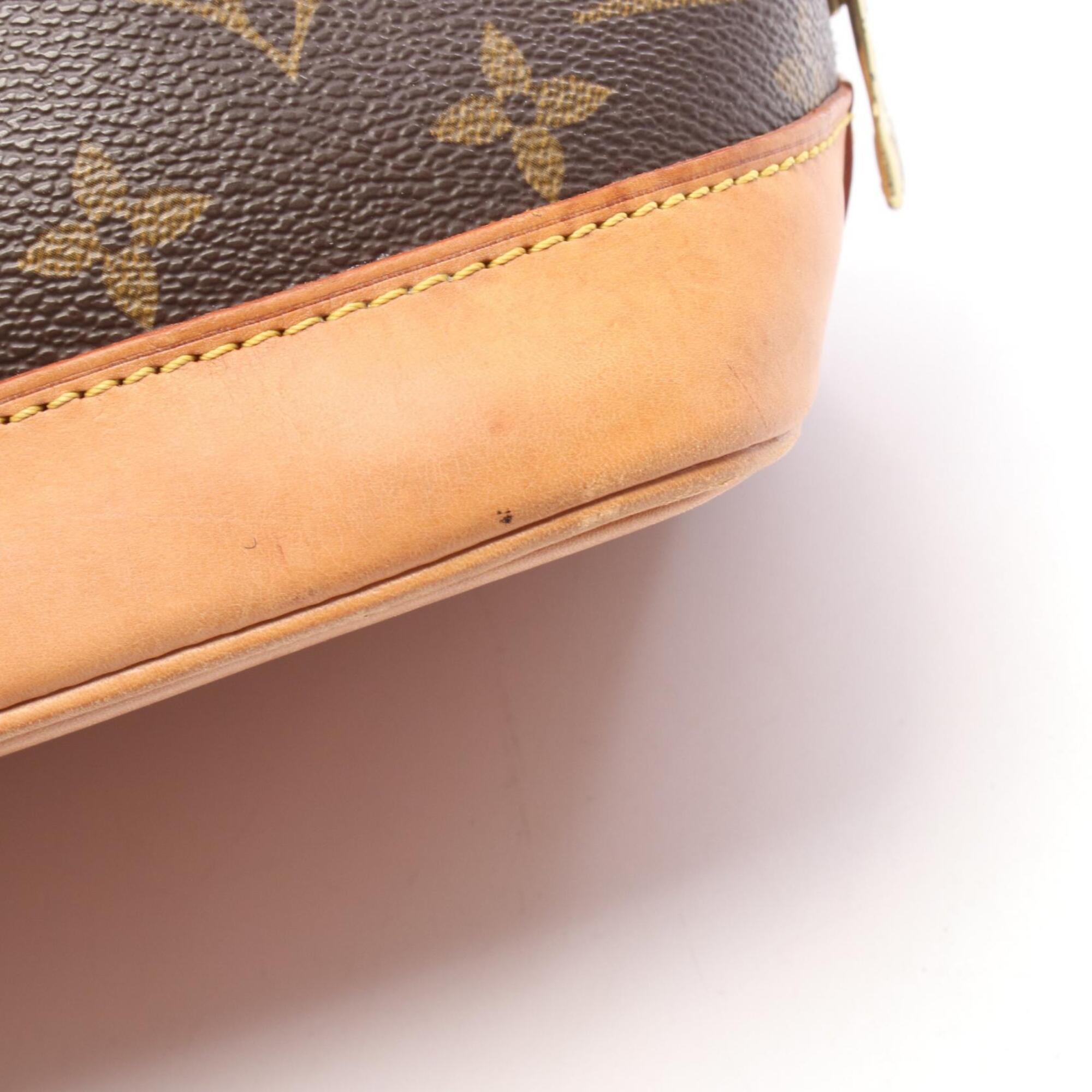 Louis Vuitton Brown Coated Canvas Pvc Monogram Leather Handbag (Pre-Owned)