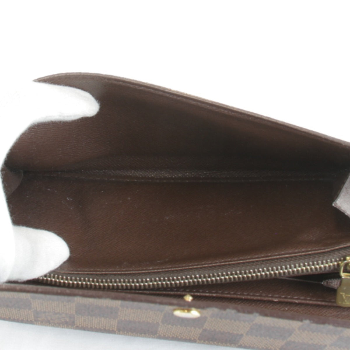 Louis Vuitton Brown Damier Canvas Long Wallet (Bi-Fold) (Pre-Owned)