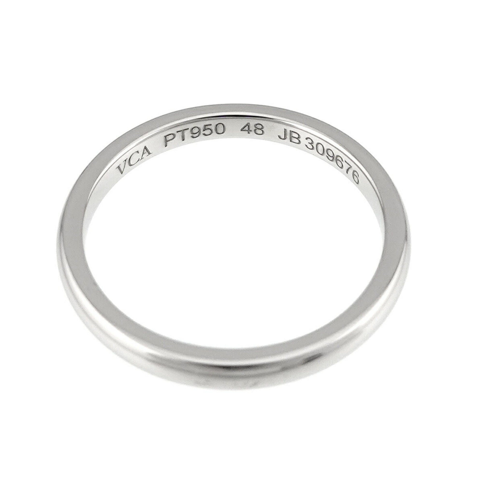 Van Cleef & Arpels Platinum 950 Band Ring (Pre-Owned)