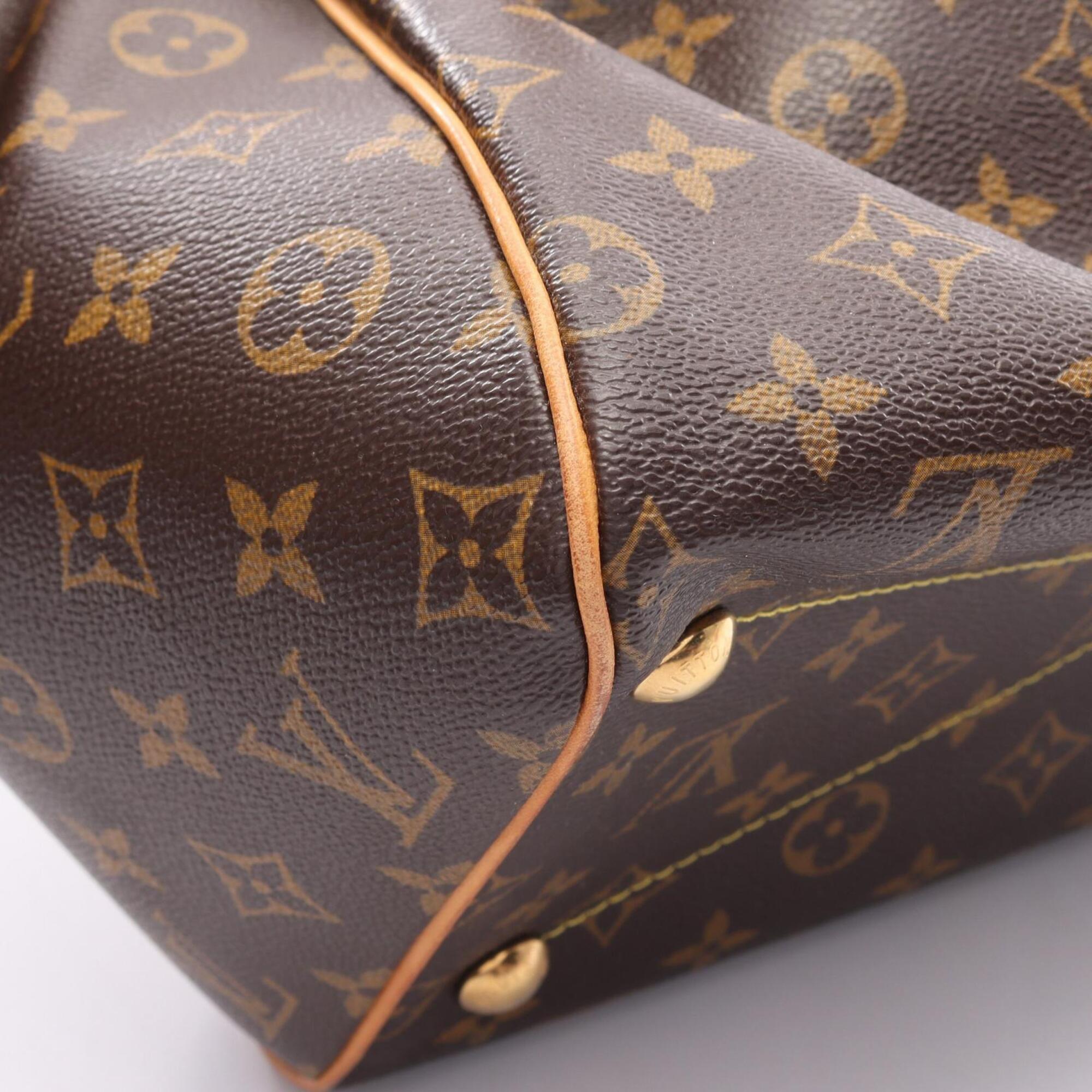 Louis Vuitton Brown Monogram Coated Canvas Leather Monogram Handbag (Pre-Owned)