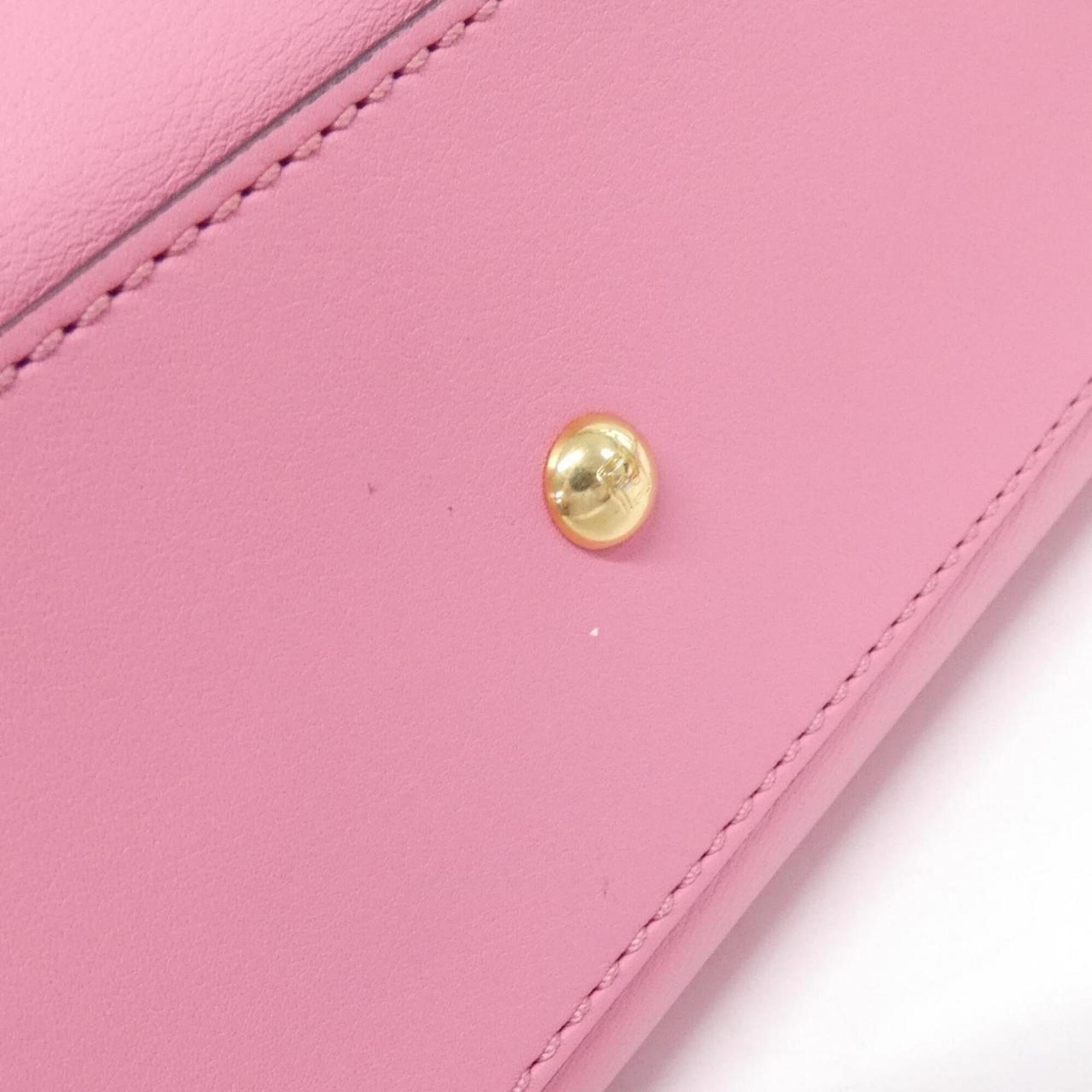 Fendi Pink Leather Handbag (Pre-Owned)