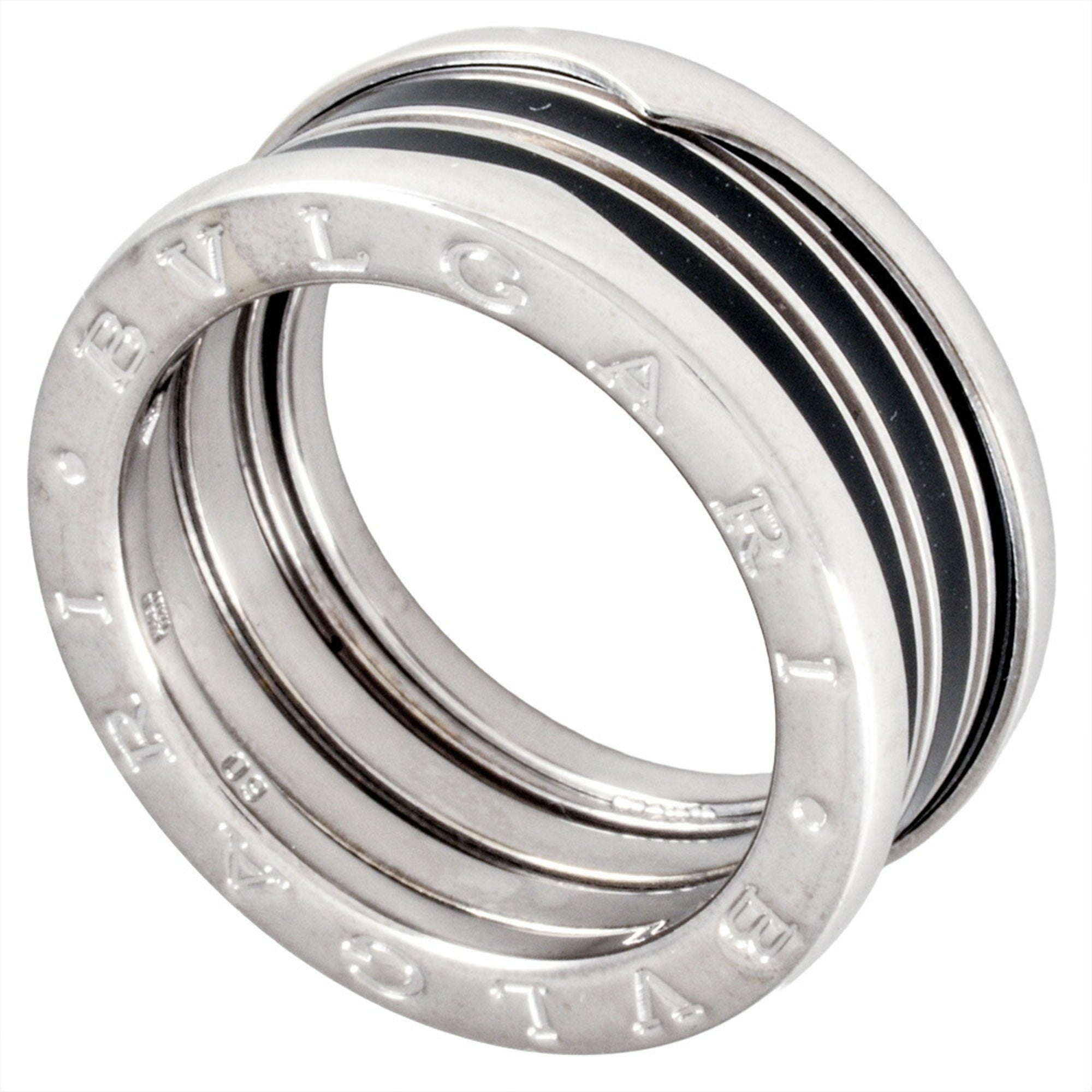 Bvlgari B.Zero1 Black Enamel Lacquer Band Ring (Pre-Owned)