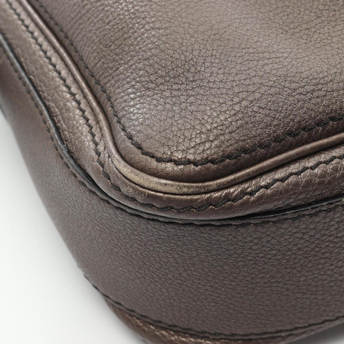 Celine Brown Leather Handbag Messenger Bag Shoulder Bag (Pre-Owned)
