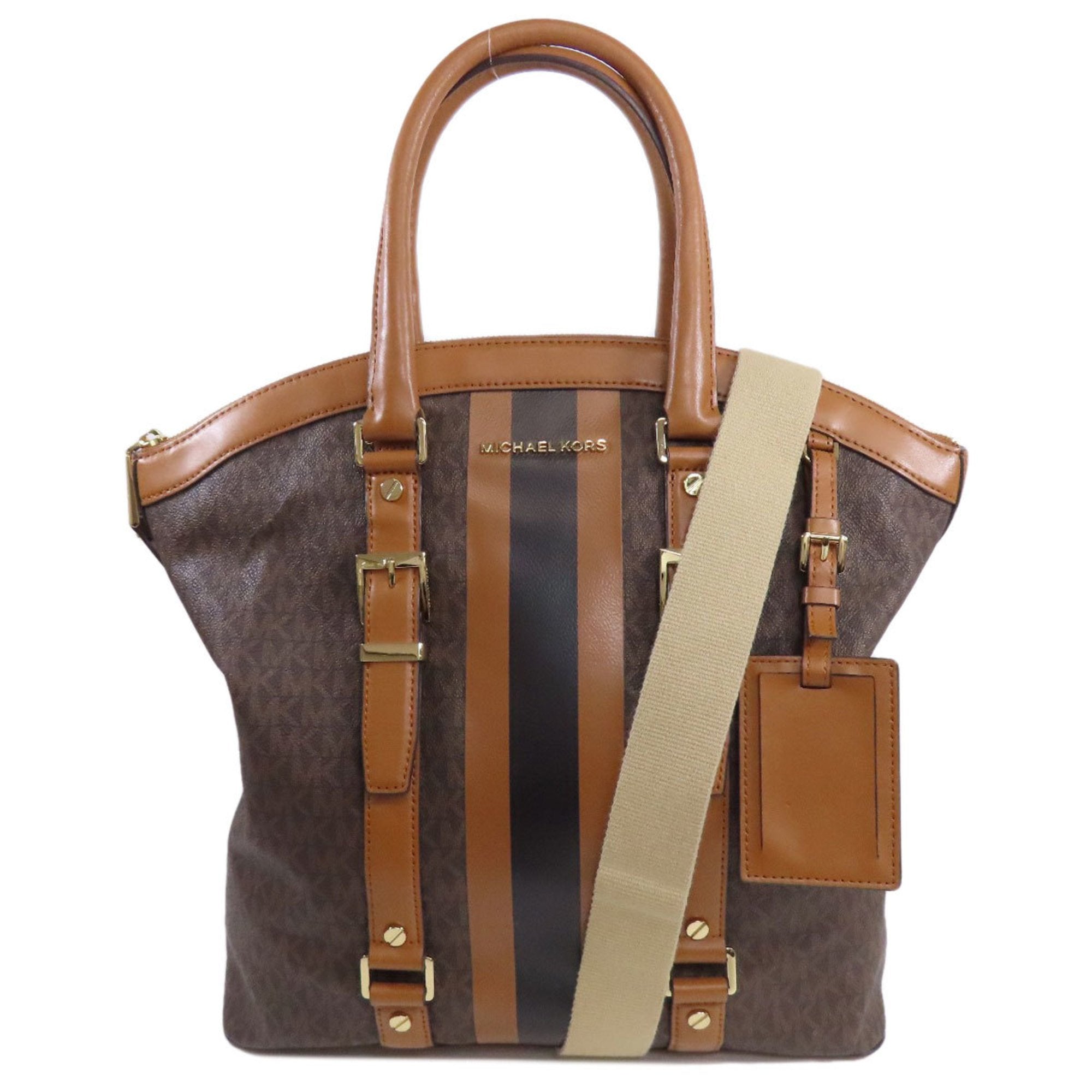 Michael Kors Brown Pvc Handbag (Pre-Owned)