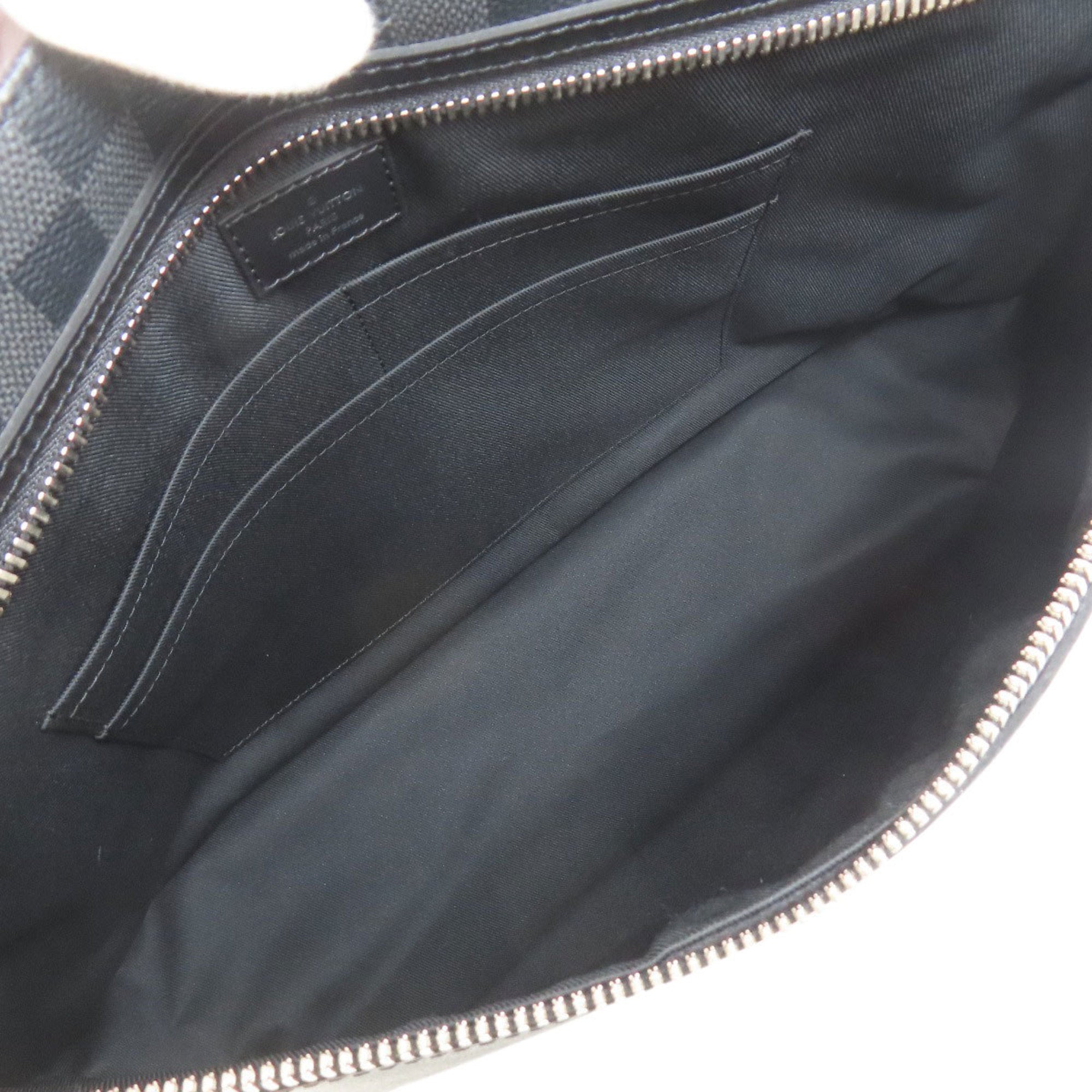 Louis Vuitton Black Damier Canvas Shoulder Bag (Pre-Owned)