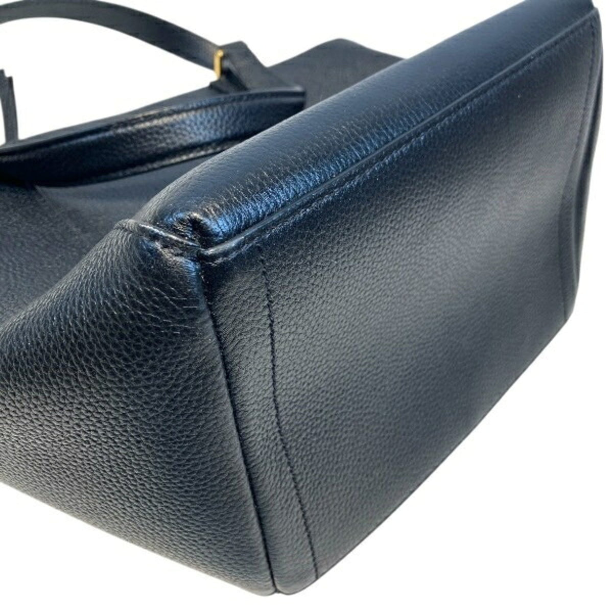 Tory Burch Black Leather Handbag Shoulder Bag (Pre-Owned)