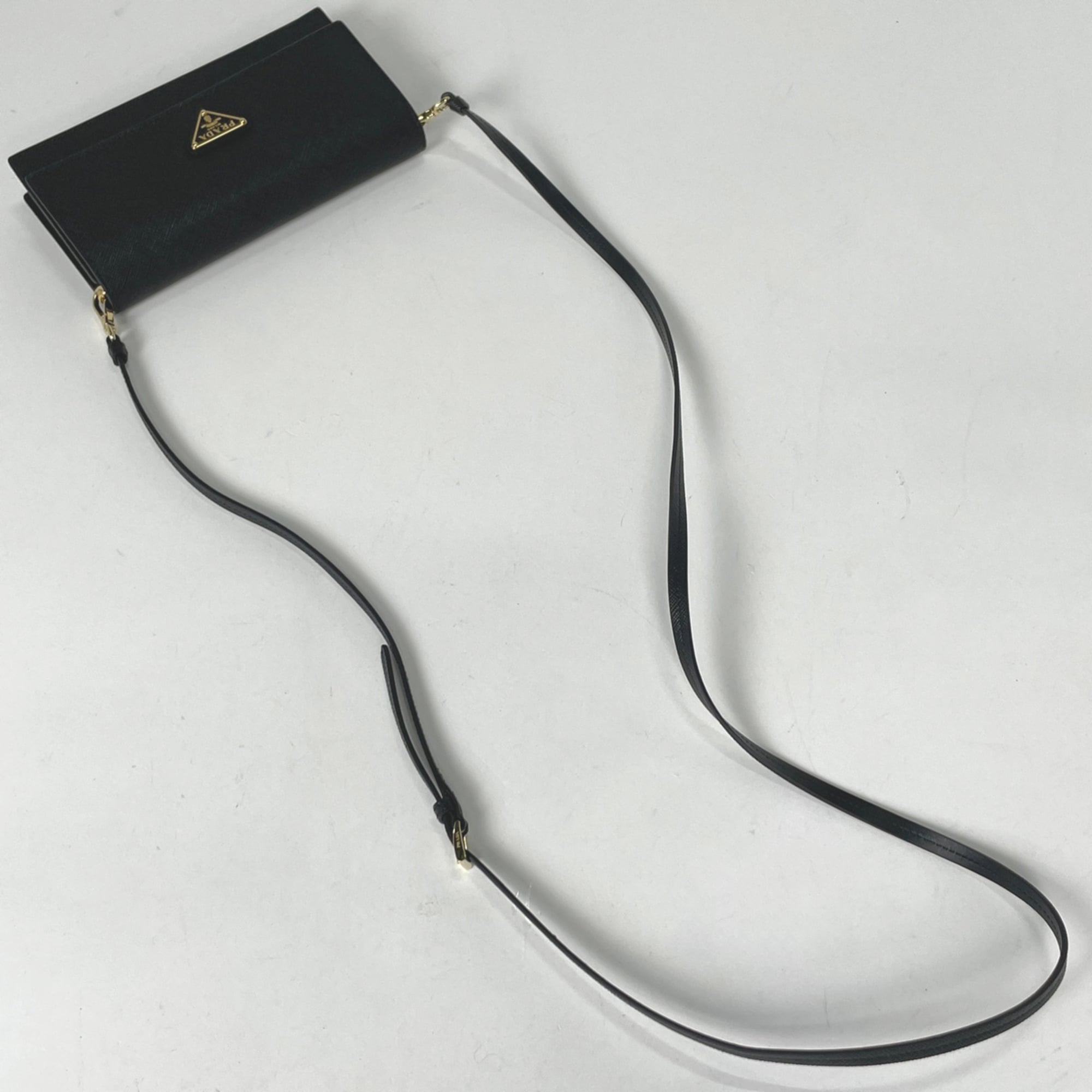 Prada Black Leather Shoulder Bag (Pre-Owned)
