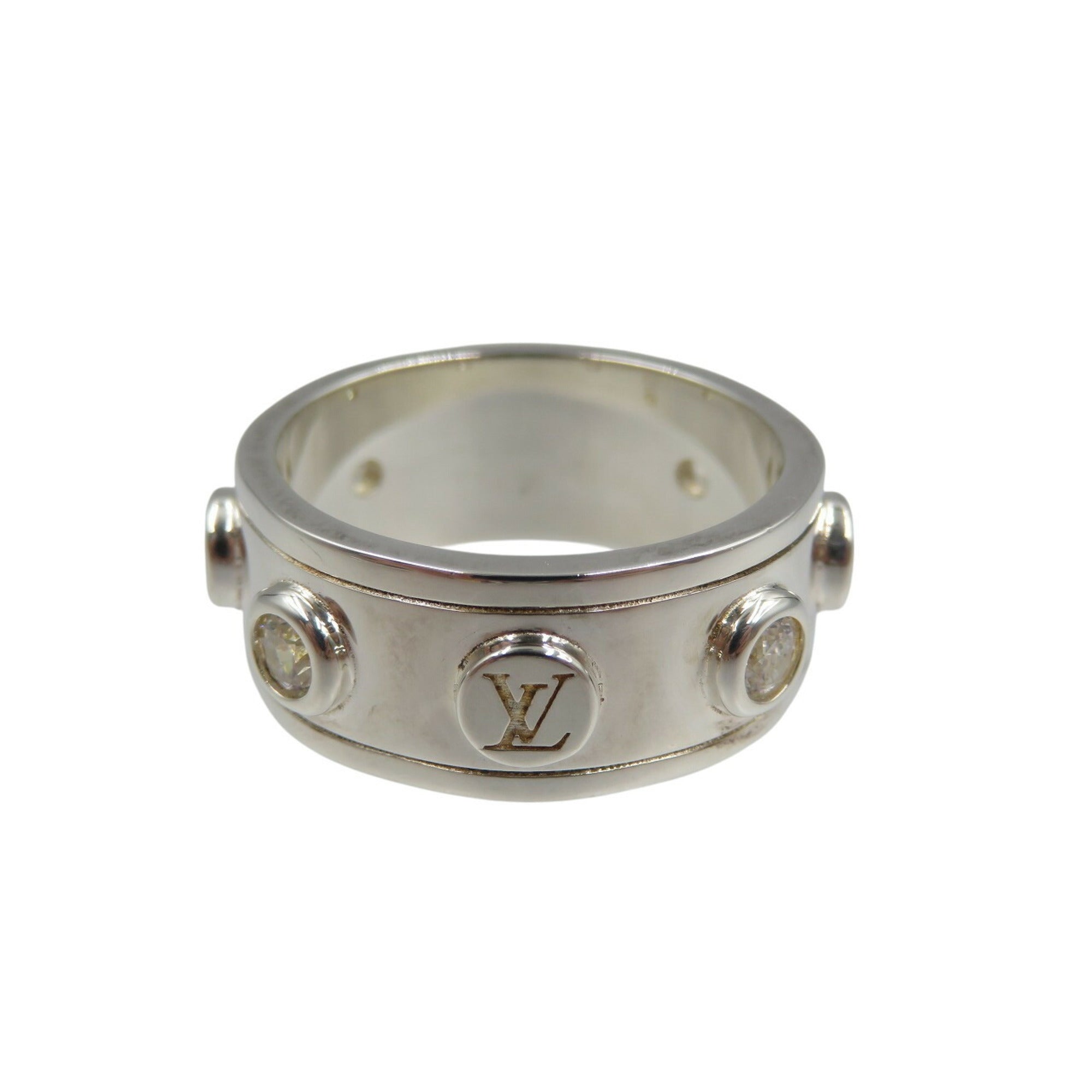 Louis Vuitton Silver Silver 925 Band Ring (Pre-Owned)